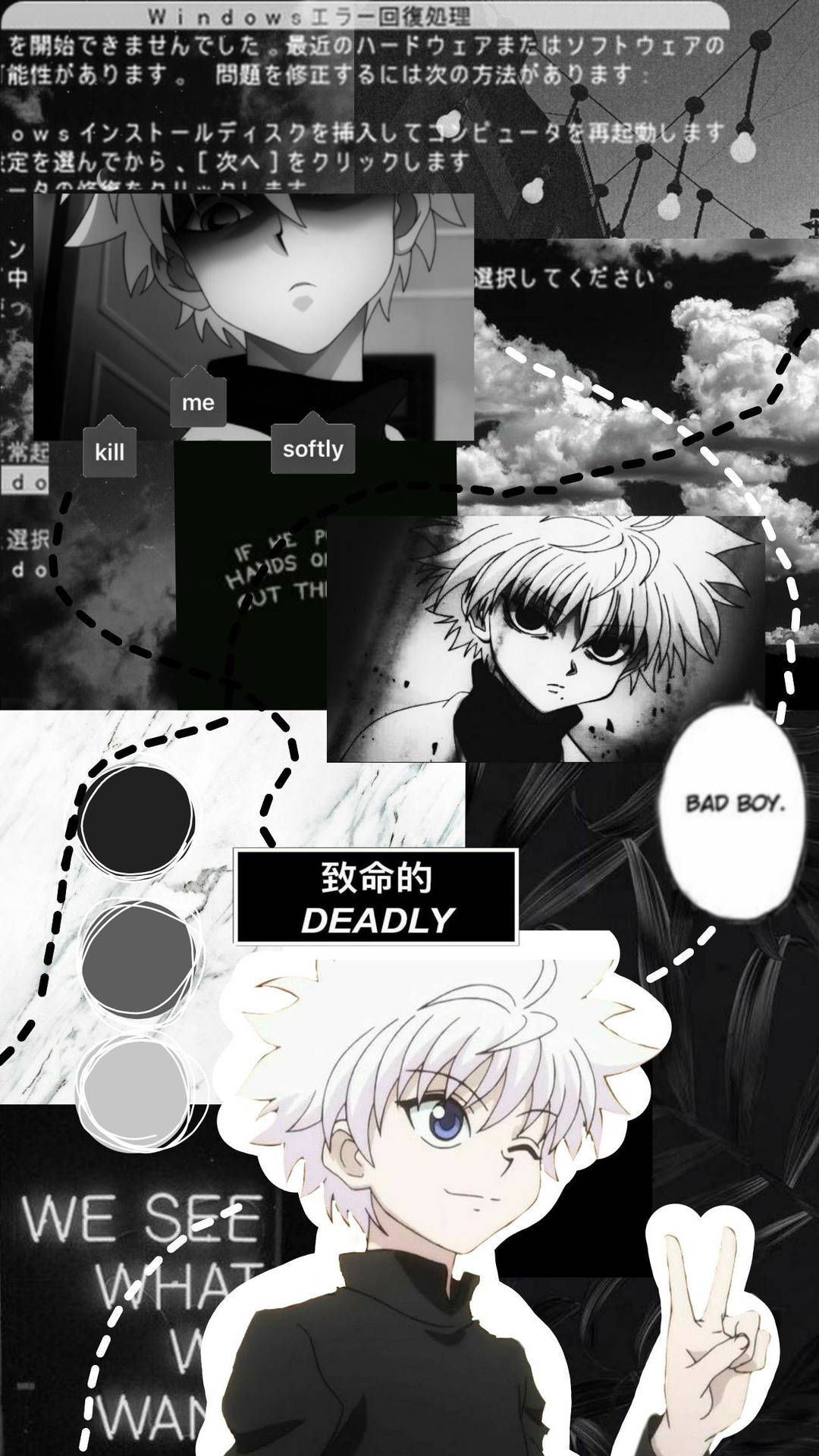 Black And White Bad Boy Killua