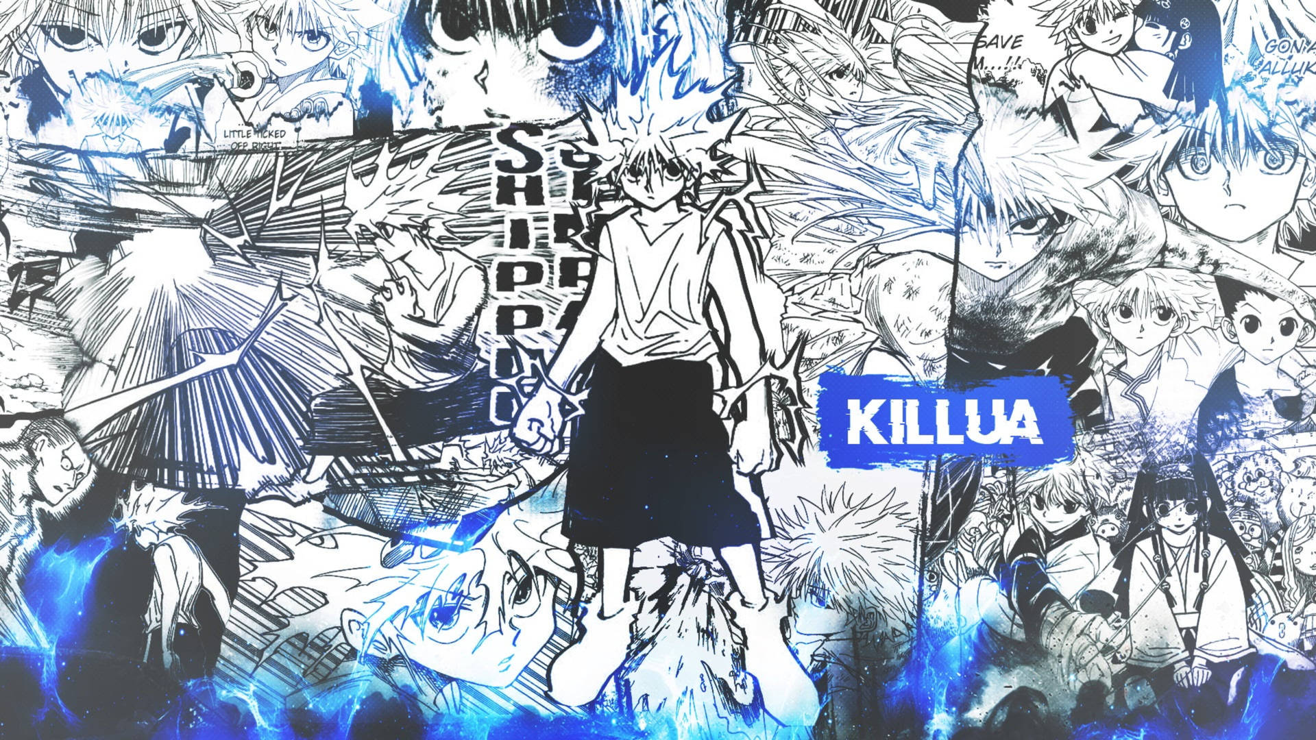 Black And White Sketch Killua 4k