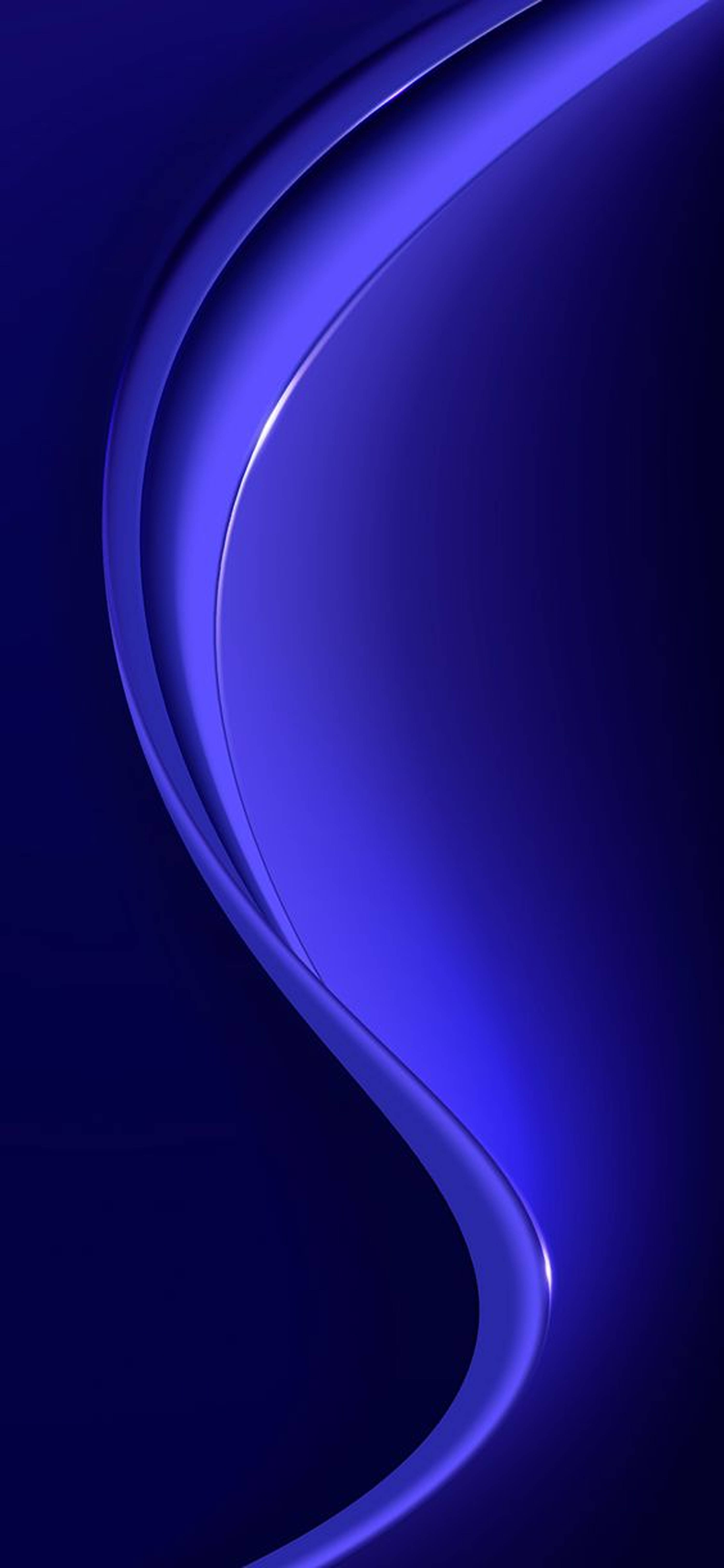 Vibrant Blue Light Wave On Redmi Note 9
