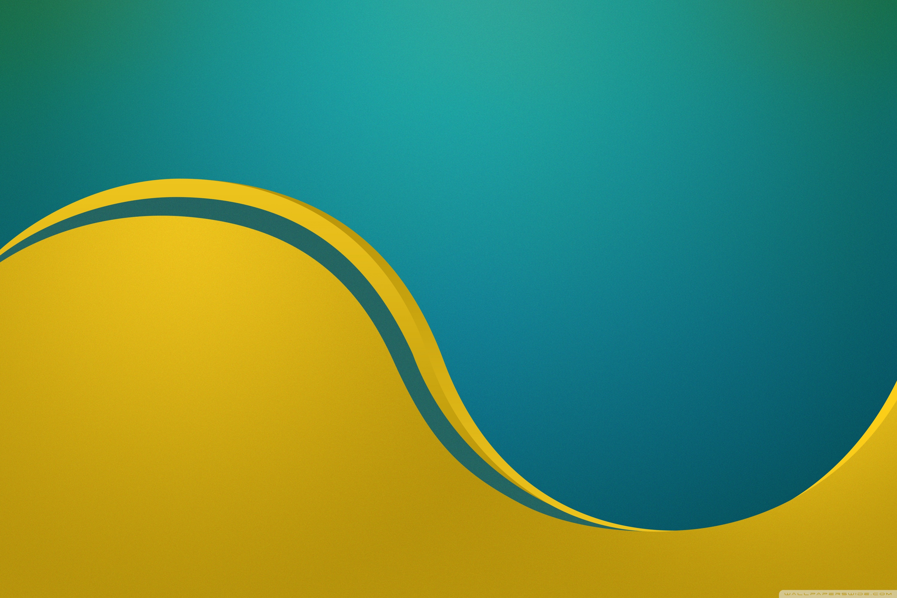 Abstract Colors Yellow Green 4K UHD