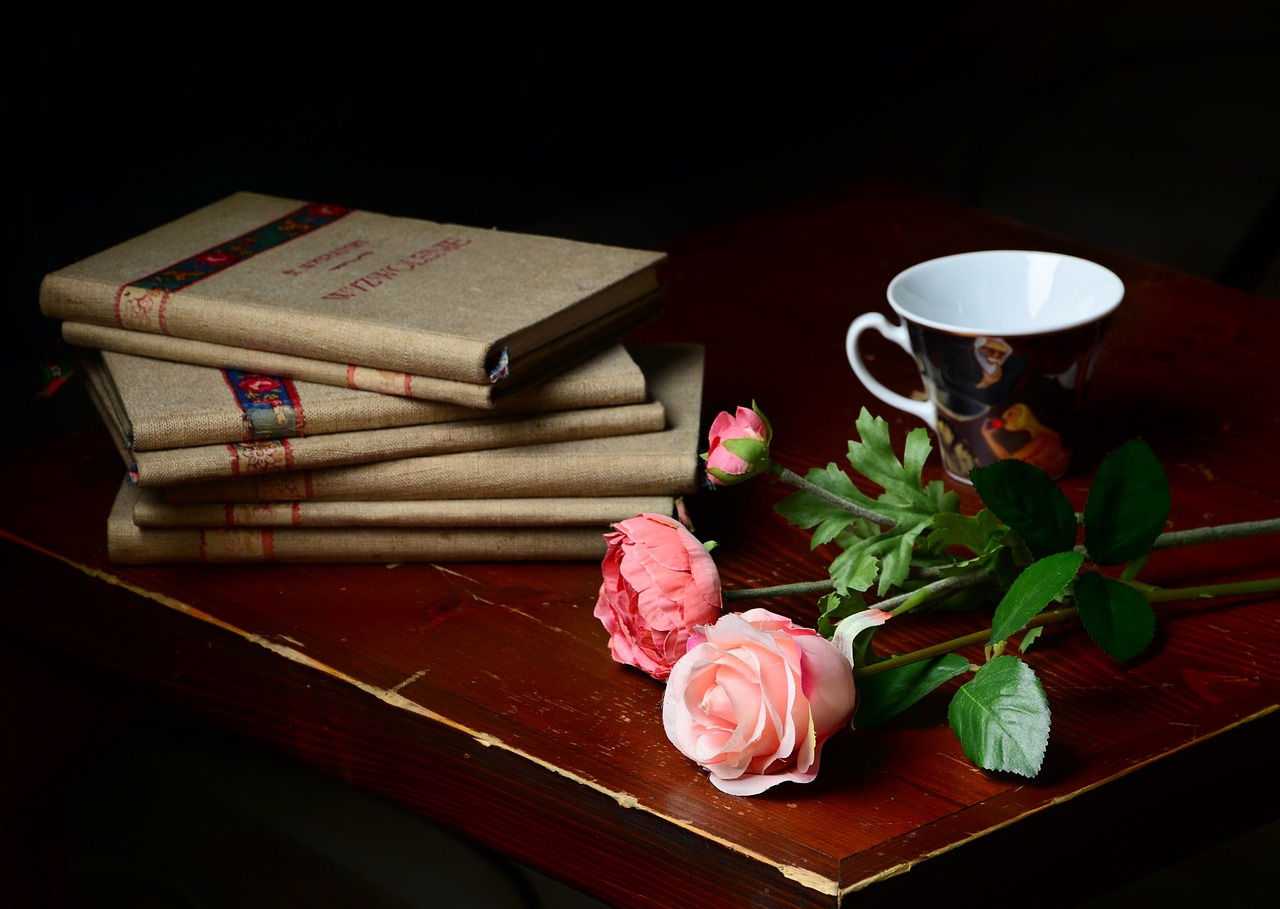 Books Roses Flowers