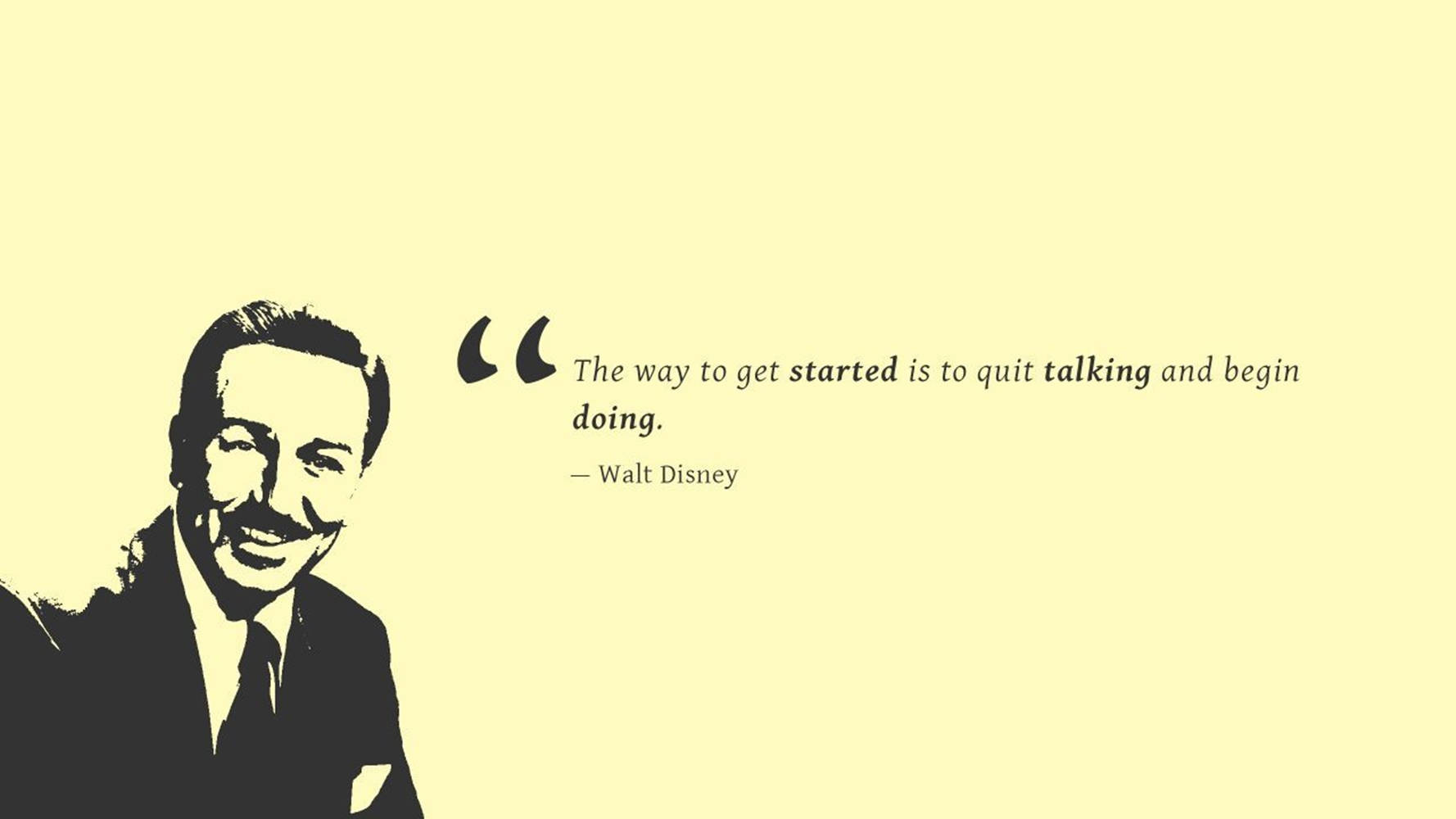Inspiring Walt Disney Quote On Laptop