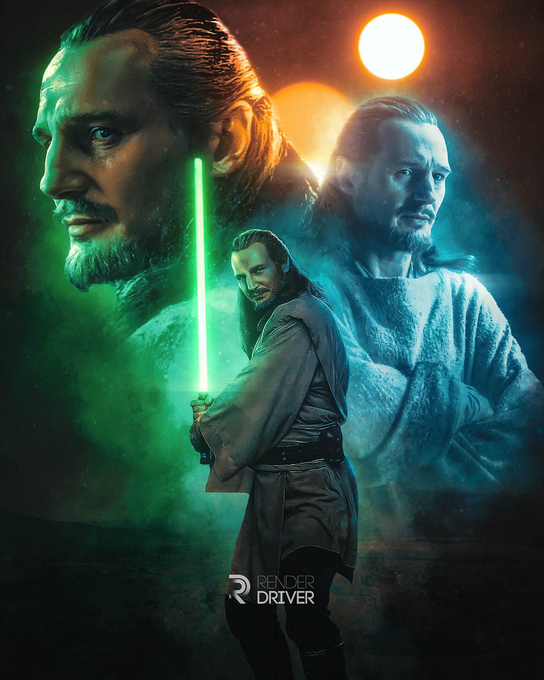 edit of Qui Gon Jinn! Poster