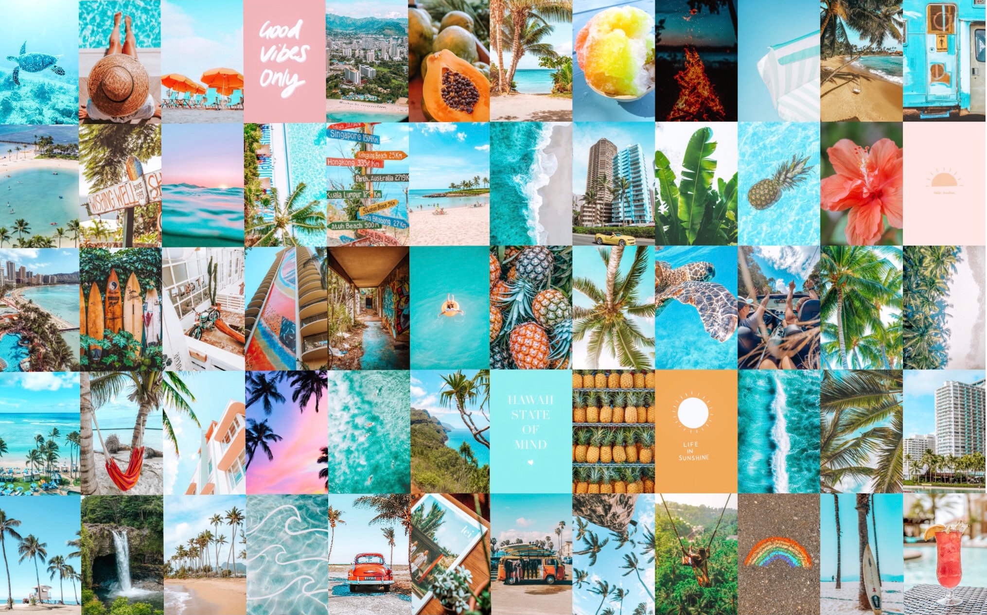Beach Photo Collage Kit 80PCS