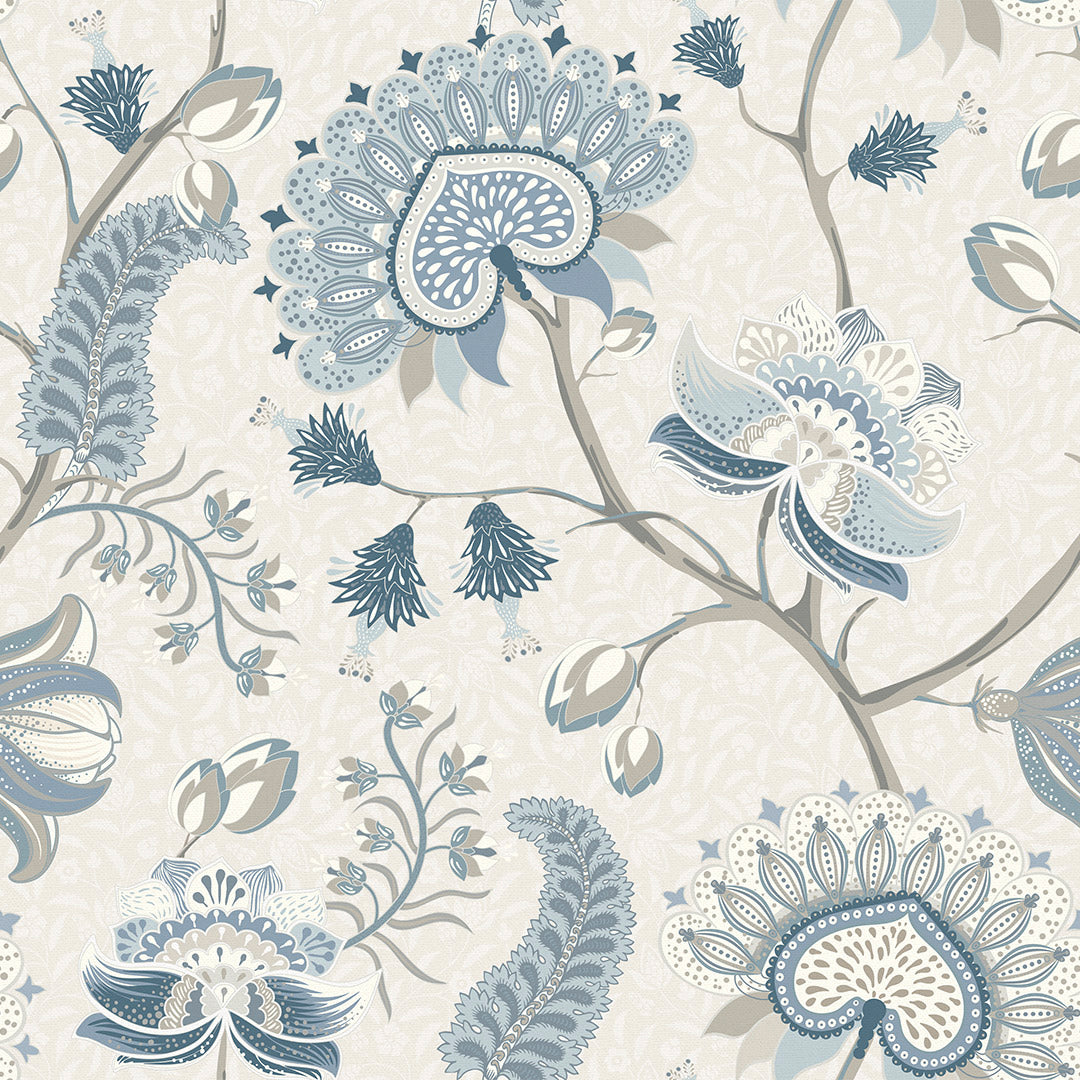 Beaumont Wallpaper in Shades of Blue