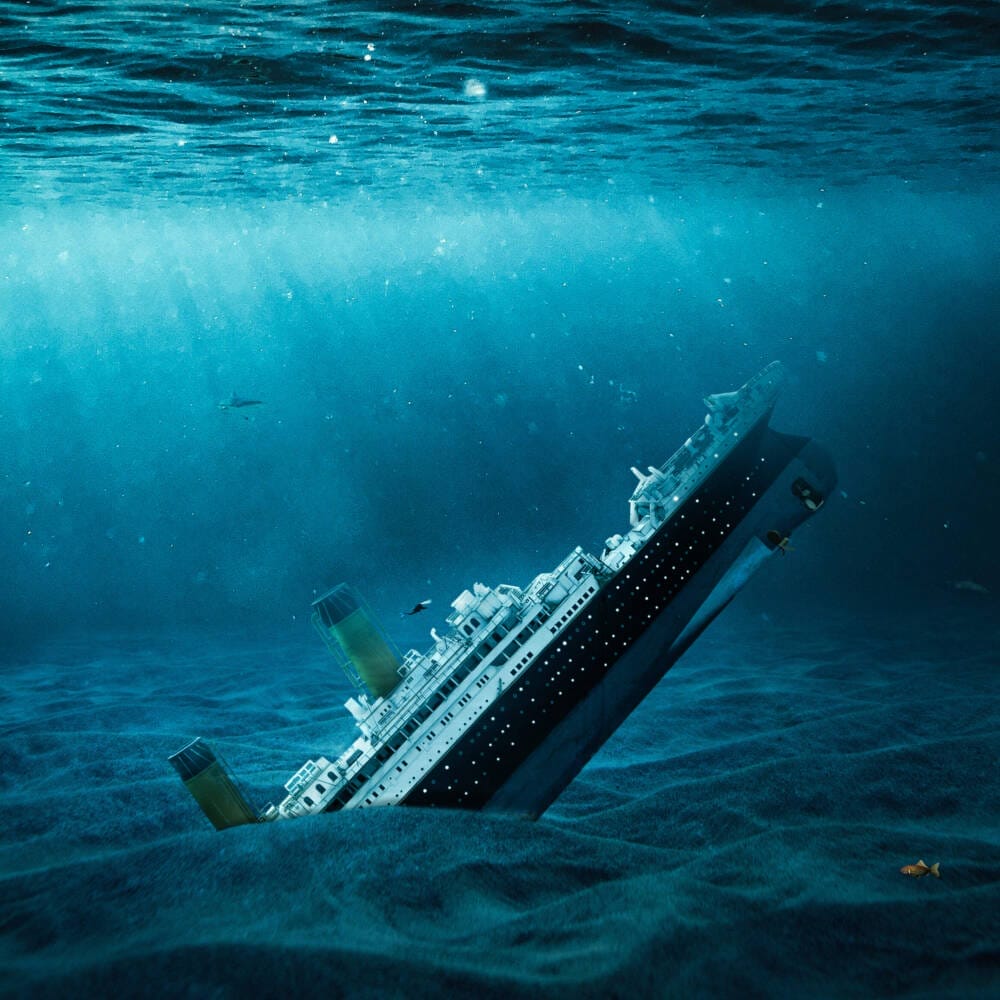 Underwater Titanic Scene in Photohop
