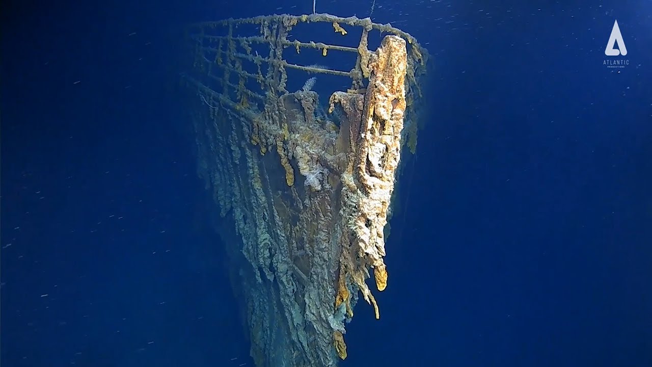 New underwater footage shows Titanic