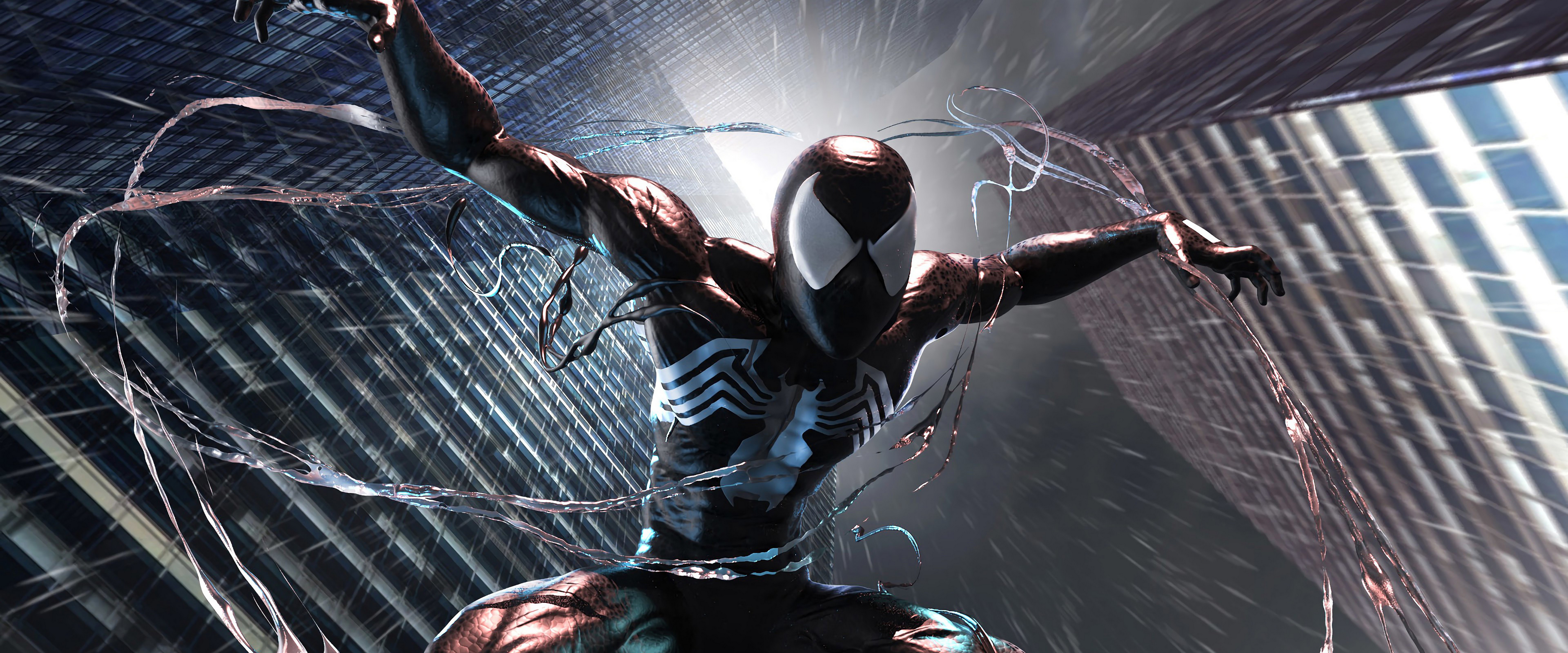 Spider Man Symbiote 4K Wallpaper
