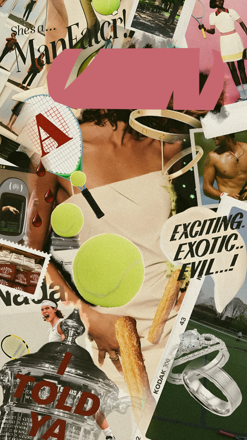 Tennis collage wallpaper