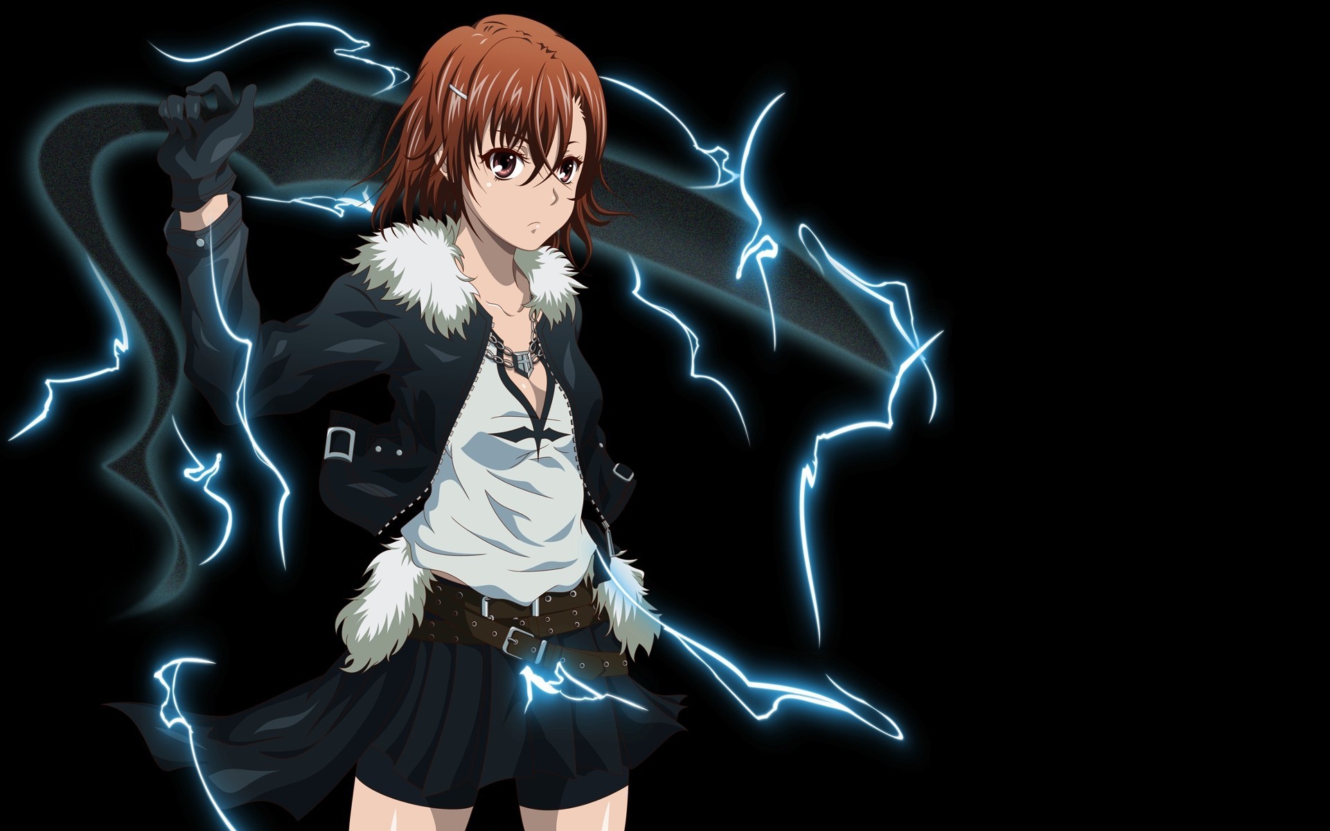 Wallpaper girl, skirt, sword, jacket