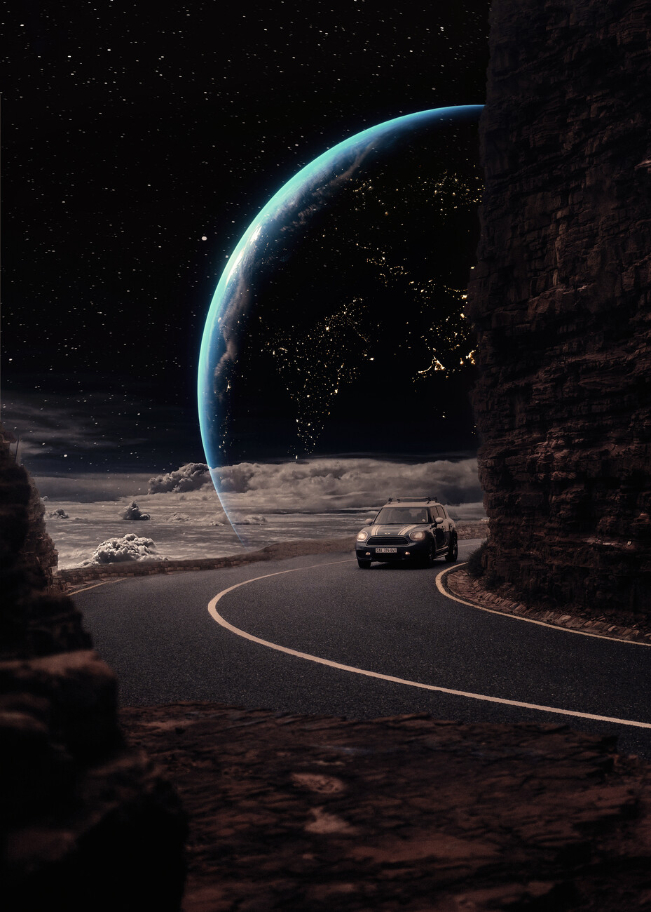 Wall Art Print. Driving Space, Al