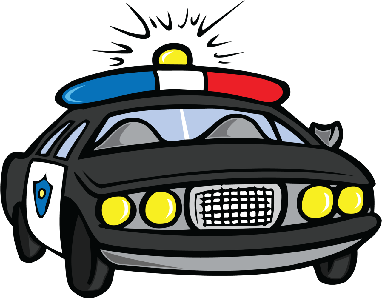 Download Cartoon Police Car With Siren