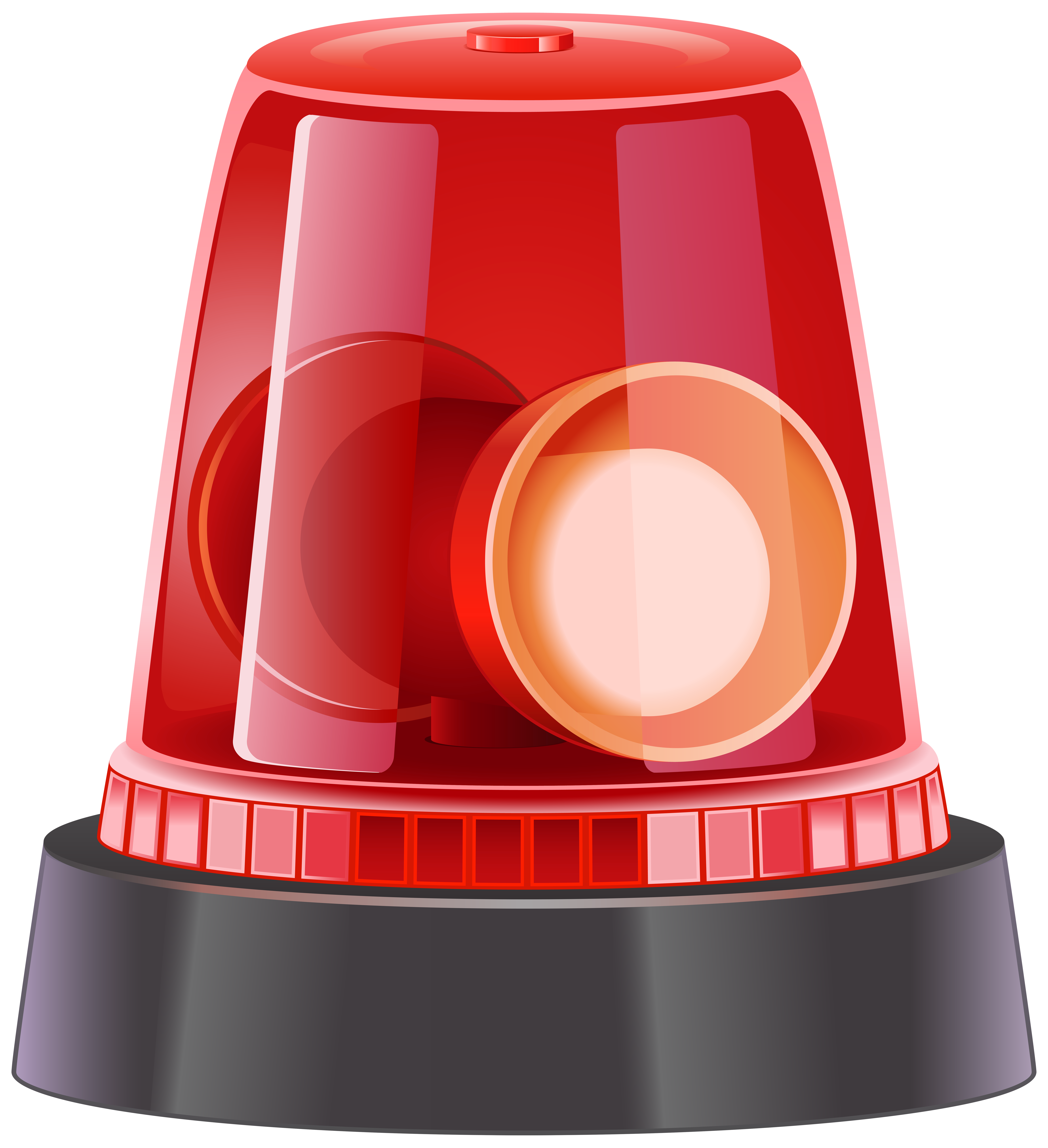 Red Police Siren PNG Clip Art Image