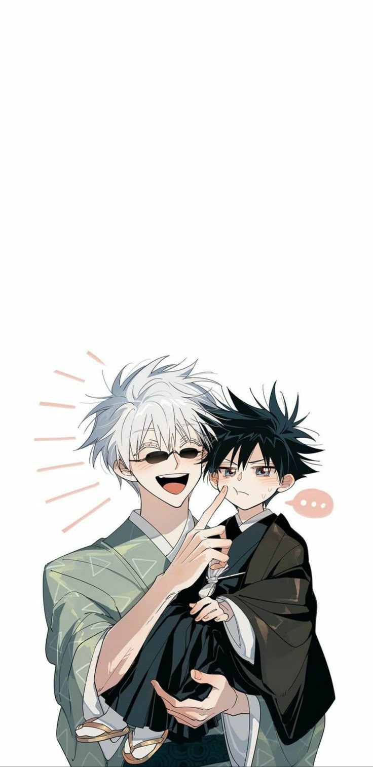 Gojo Satoru and Megumi Fushiguro