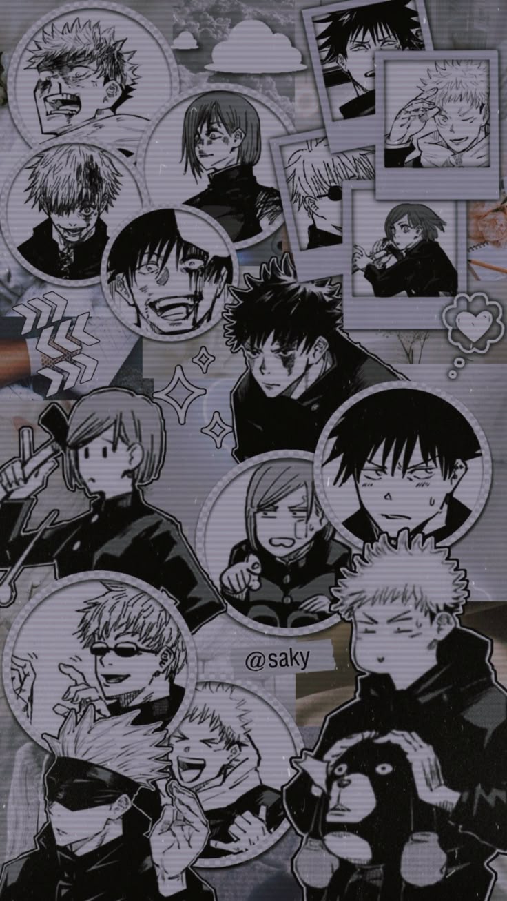 ⌜✎ ITADORI, NOBARA, GOJO & MEGUMI WALLPAPER ⌟