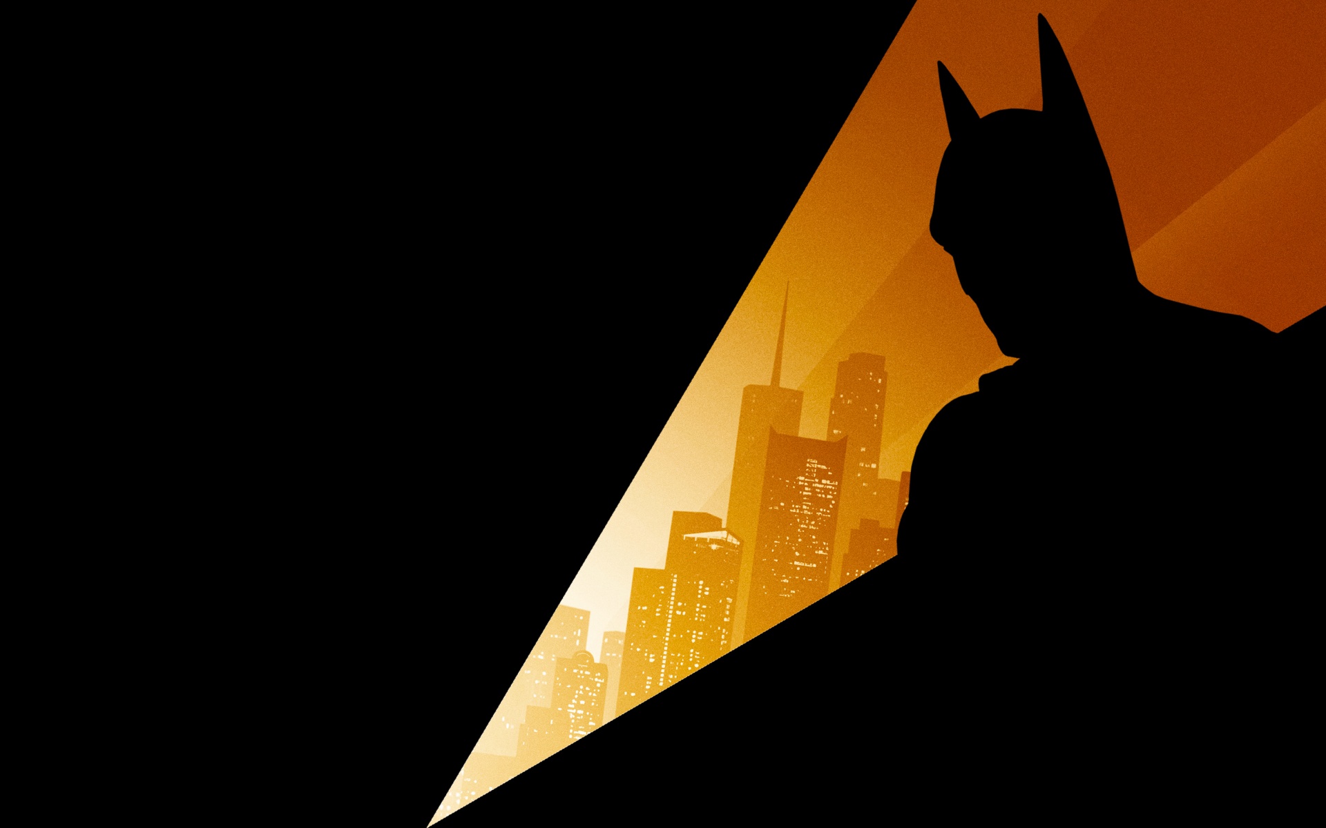 Batman Wallpaper 4K, Silhouette, DC Comics
