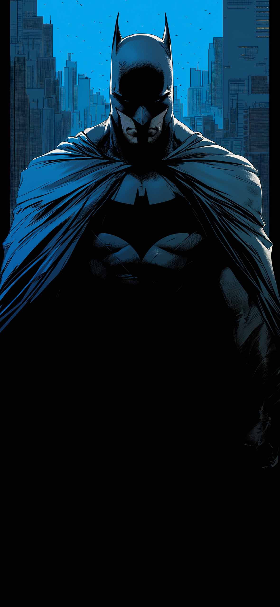 Batman Silhouette Dark Cityscape