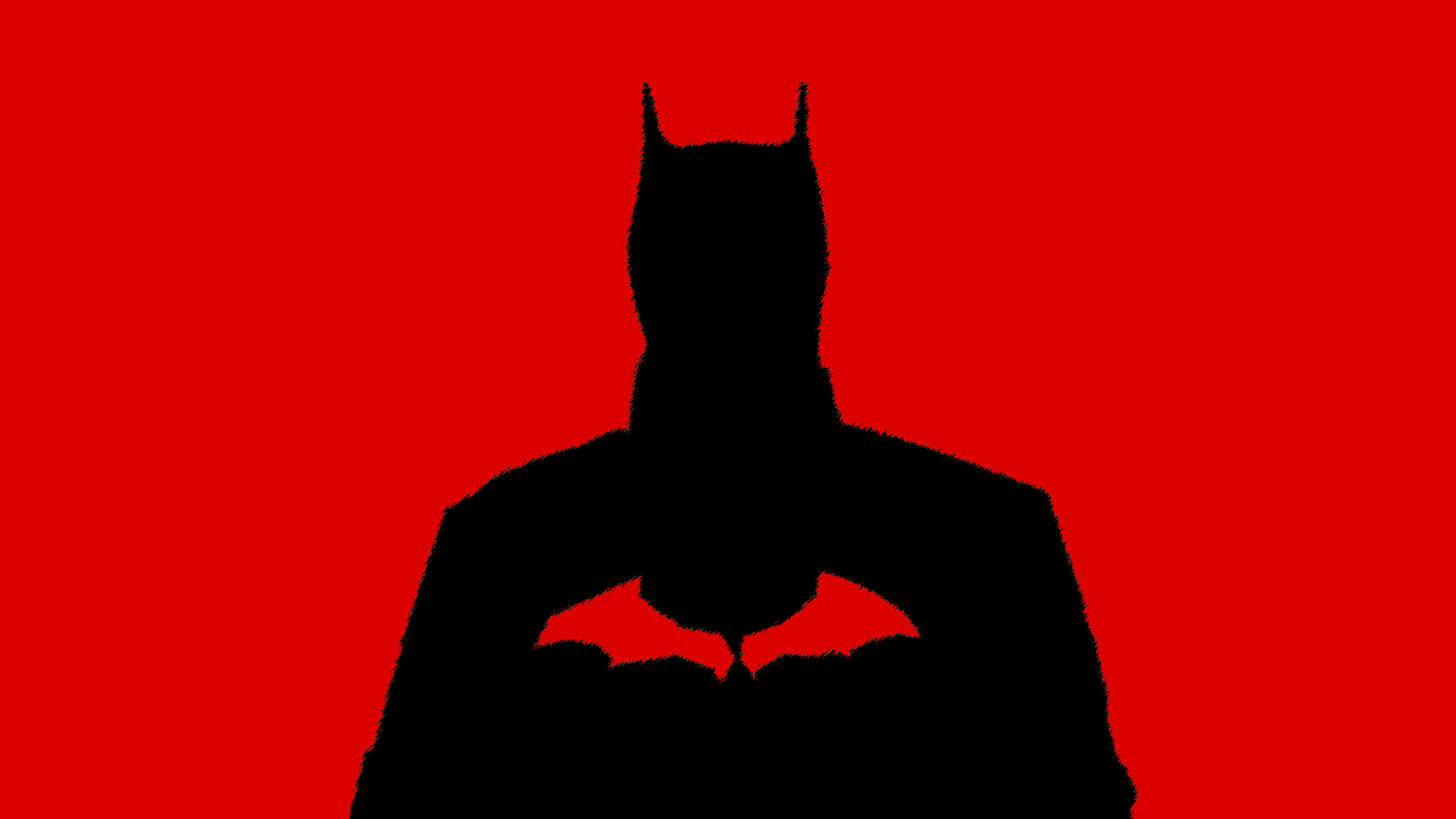 Batman Wallpaper 4K, Red background, DC