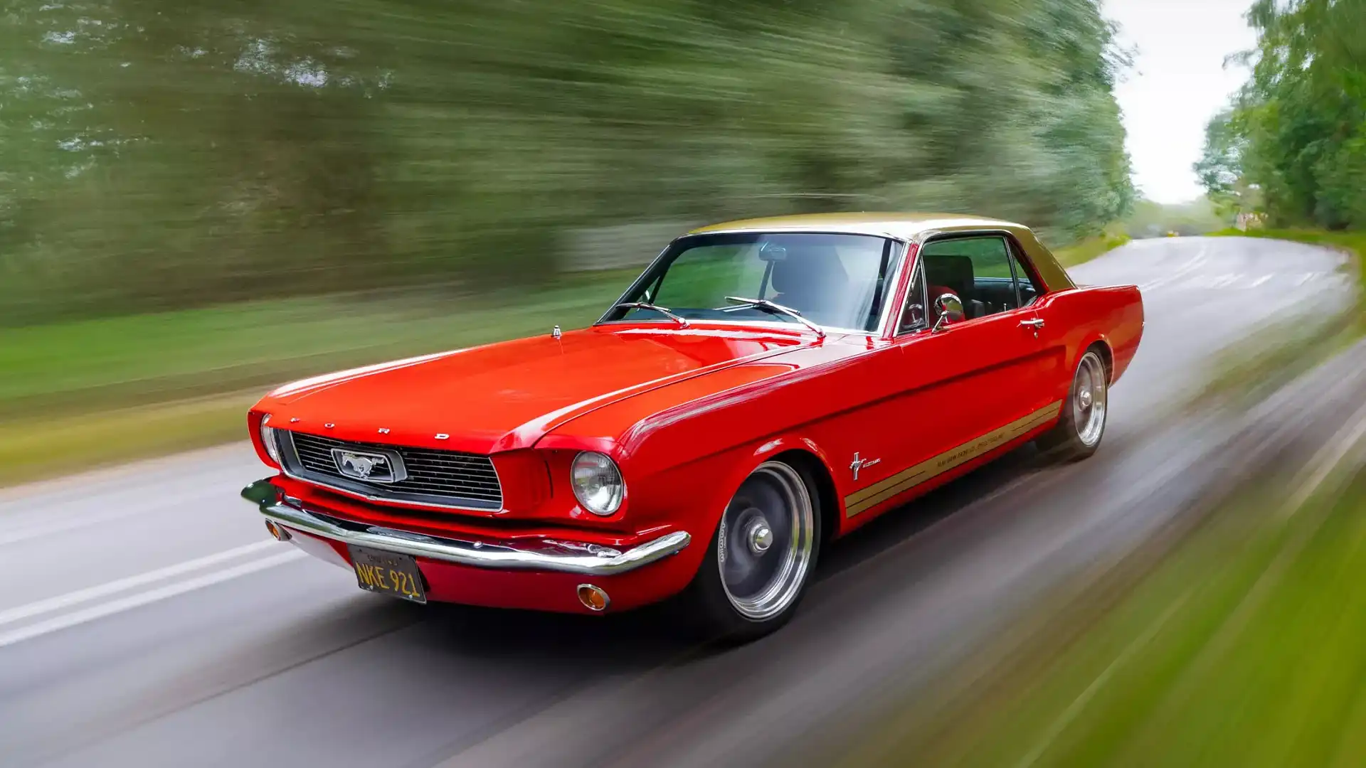 classic Ford Mustang to electric power