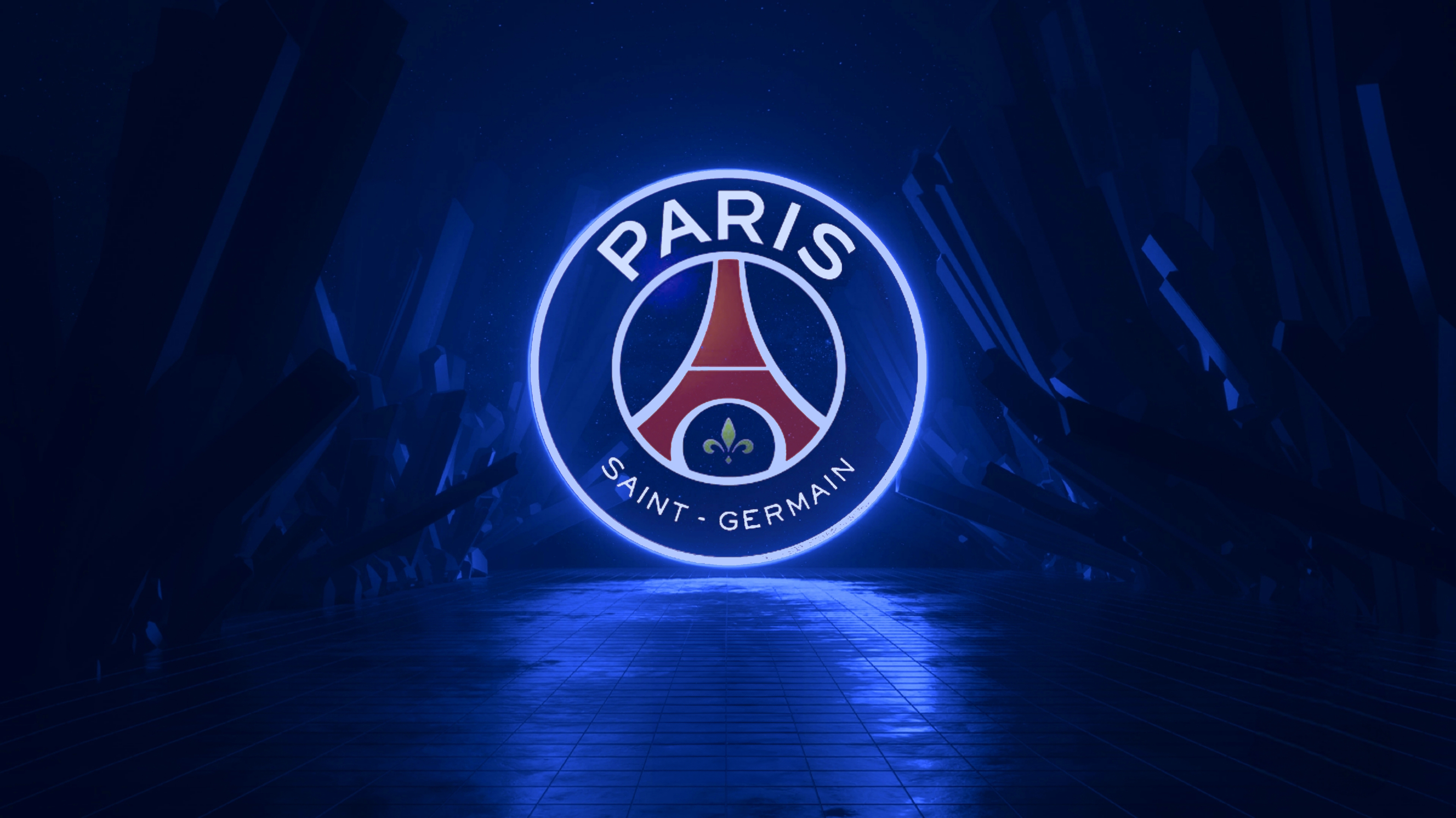 Paris Saint Germain Wallpaper 4K, Dark