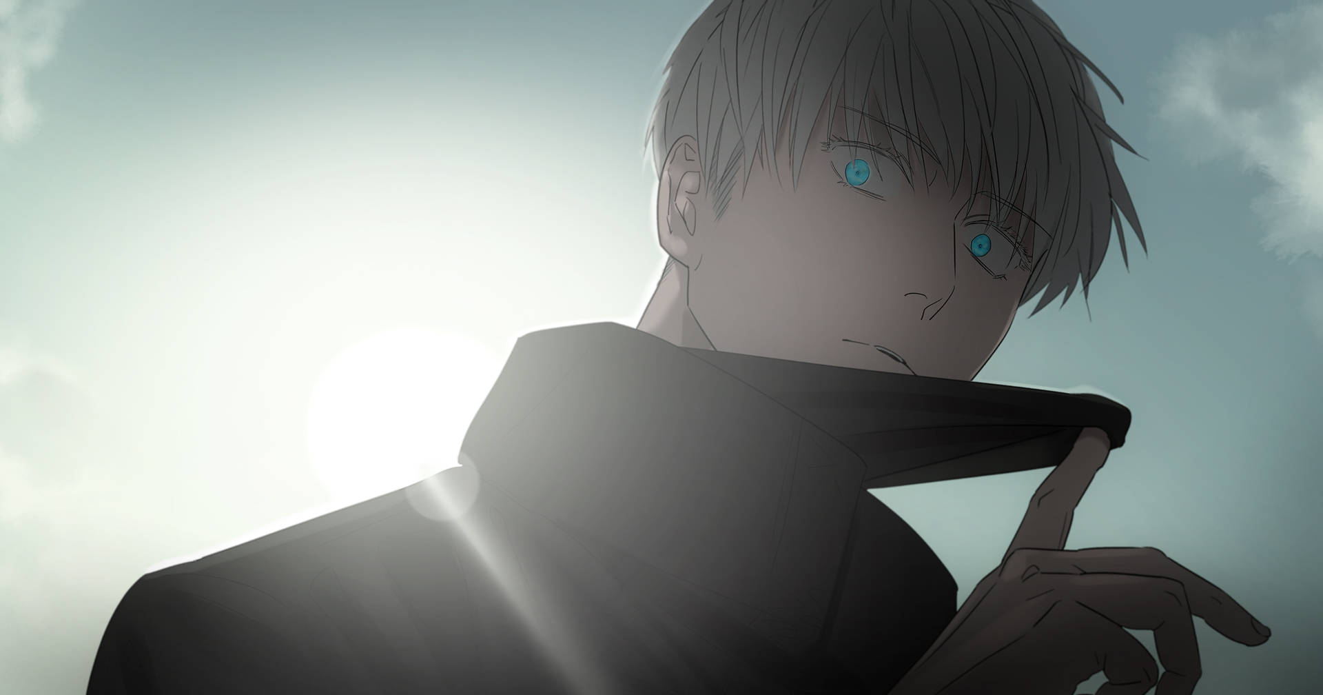 Jujutsu Kaisen 4k Satoru's Glowing Eyes