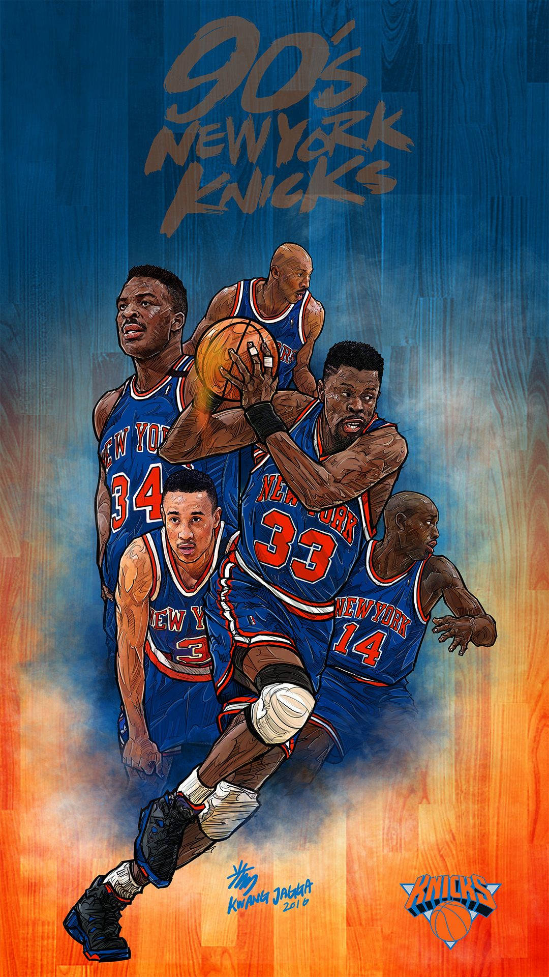Knicks Realistic Illustration Wallpaper