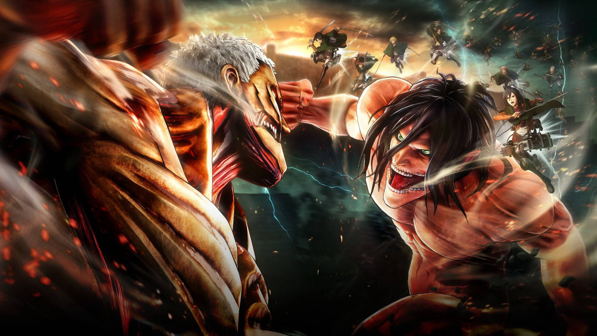 Eren Yeager And The Armored Titan
