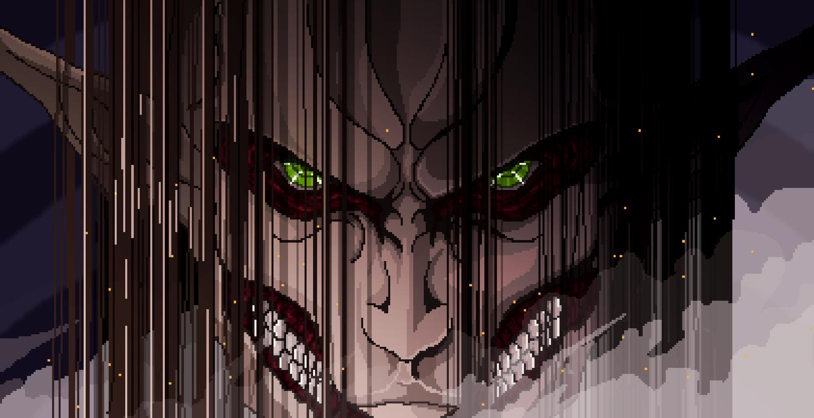 Founding Titan art, pixelart style