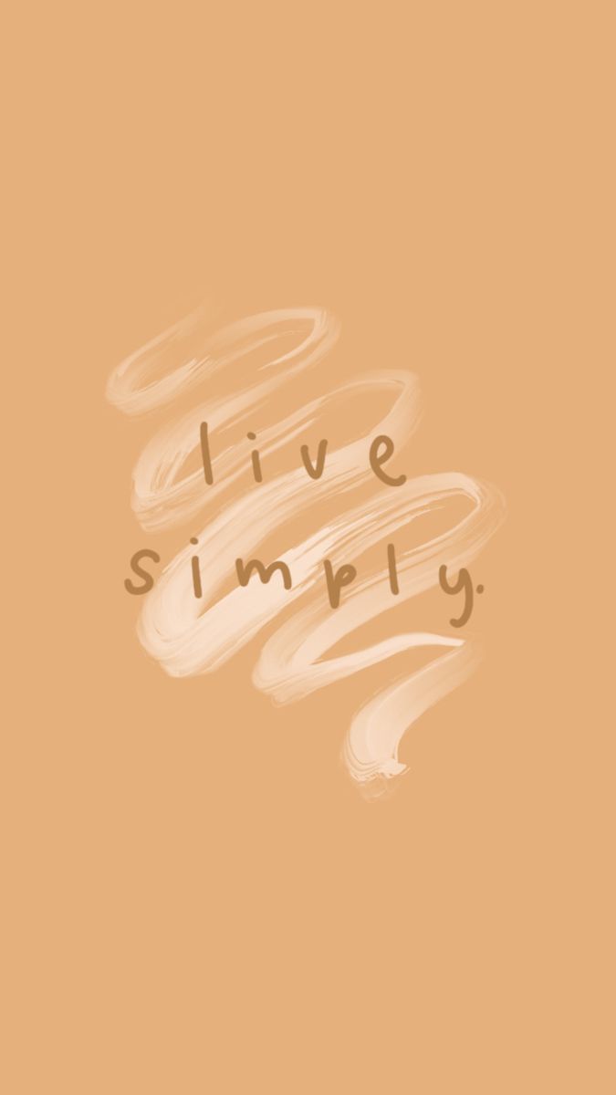 Live Simply Aesthetic Minimalist