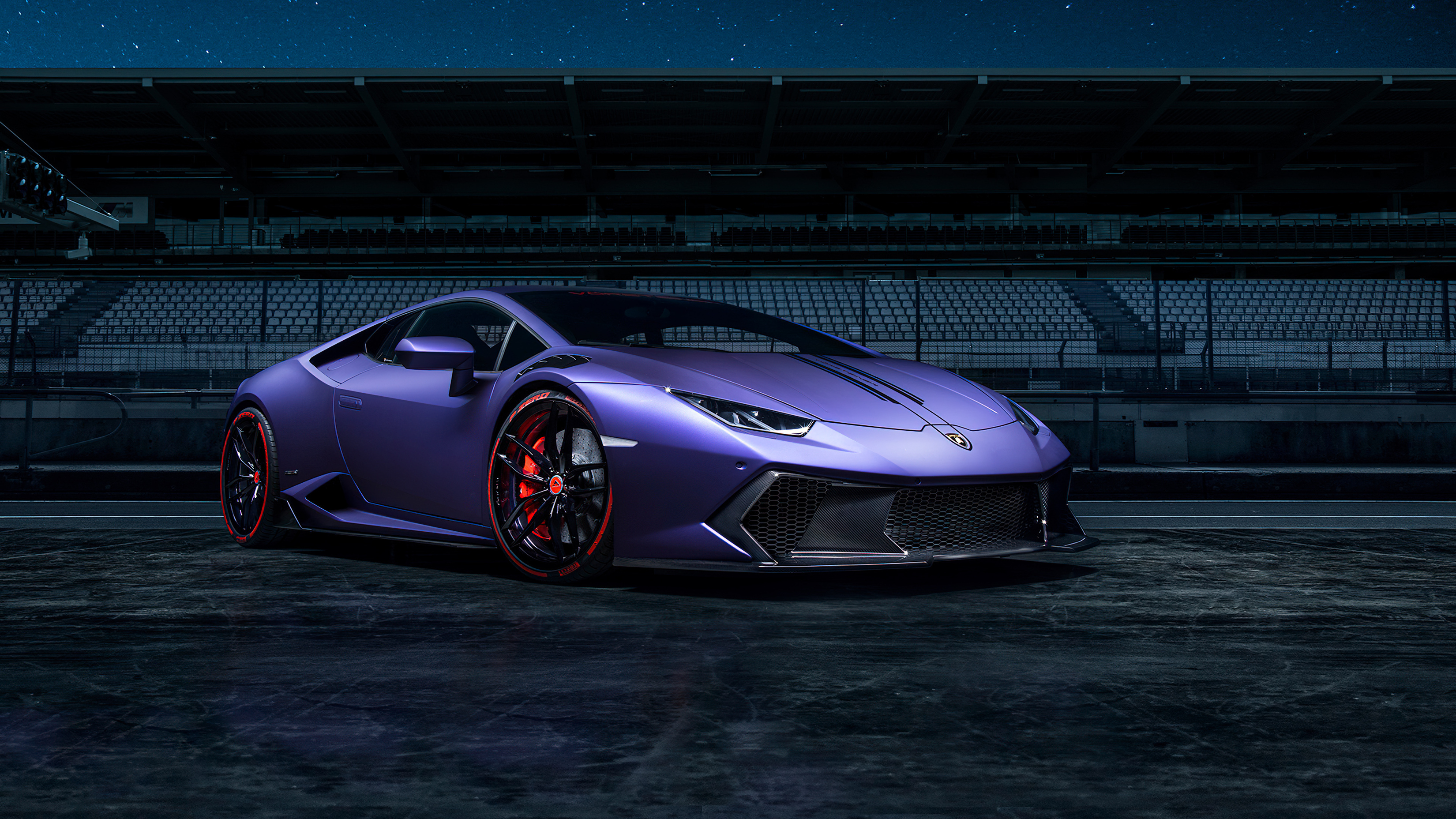 Lamborghini Huracan Matte Blue And Red