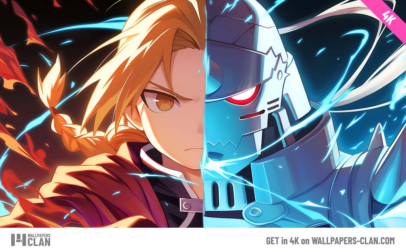 Edward & Alphonse Fullmetal Alchemist Wallpaper 4K PC