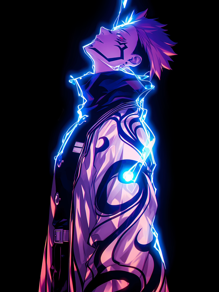 Sukuna Wallpaper 4K, Black background
