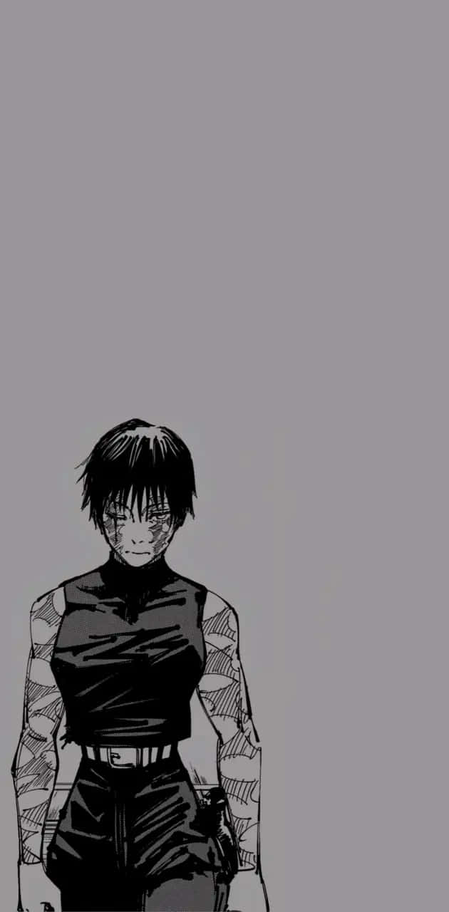 Download Maki Zenin Monochrome Portrait