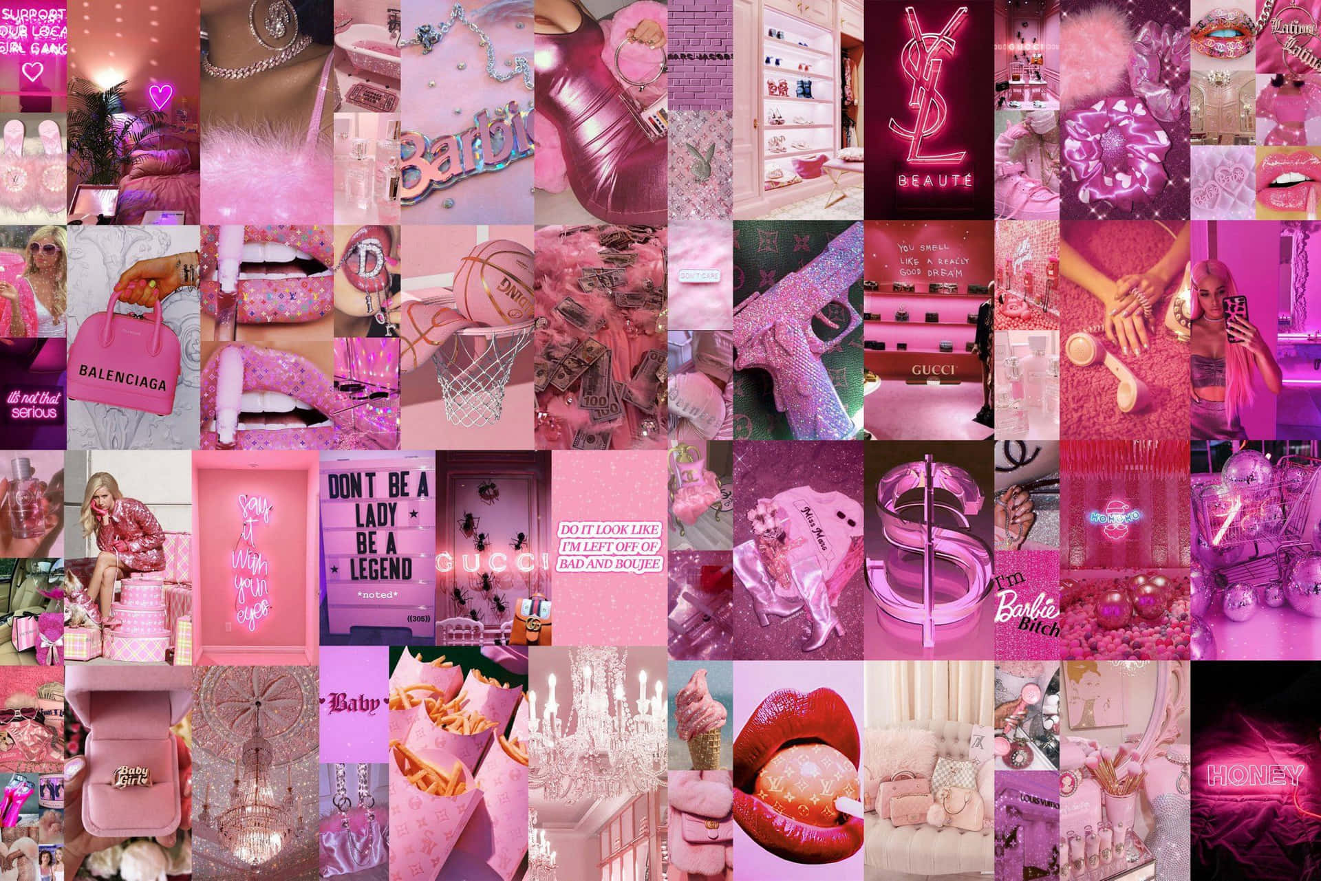Pink Collage! Wallpaper