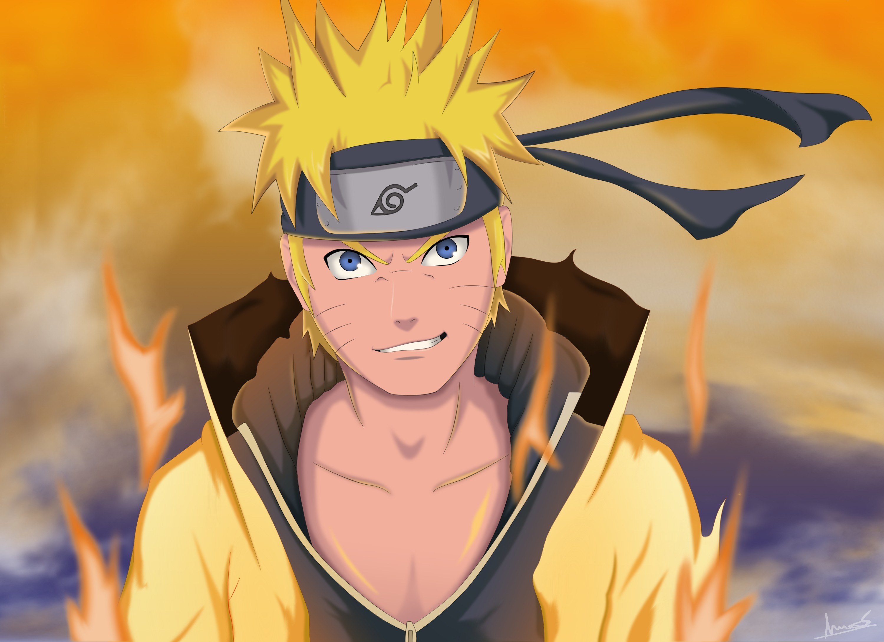 Wallpaper Naruto, war, anime, boy