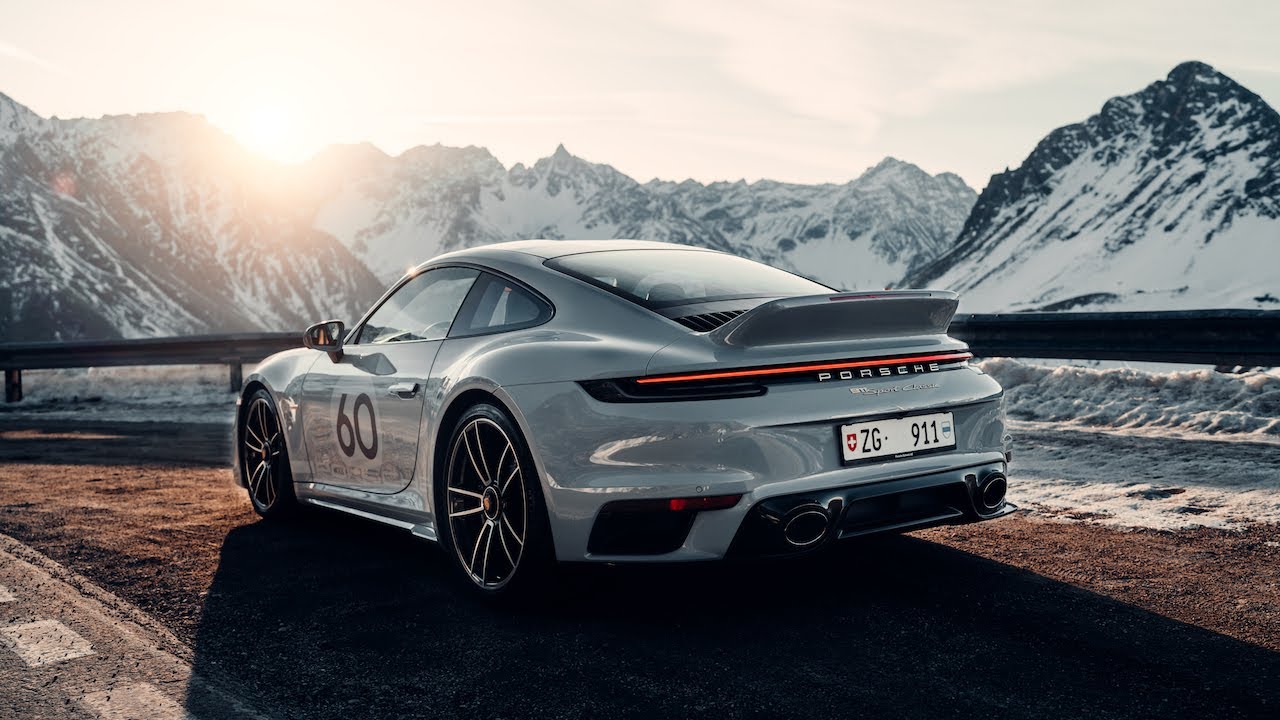 New Porsche 911 Sport Classic. Sunrise