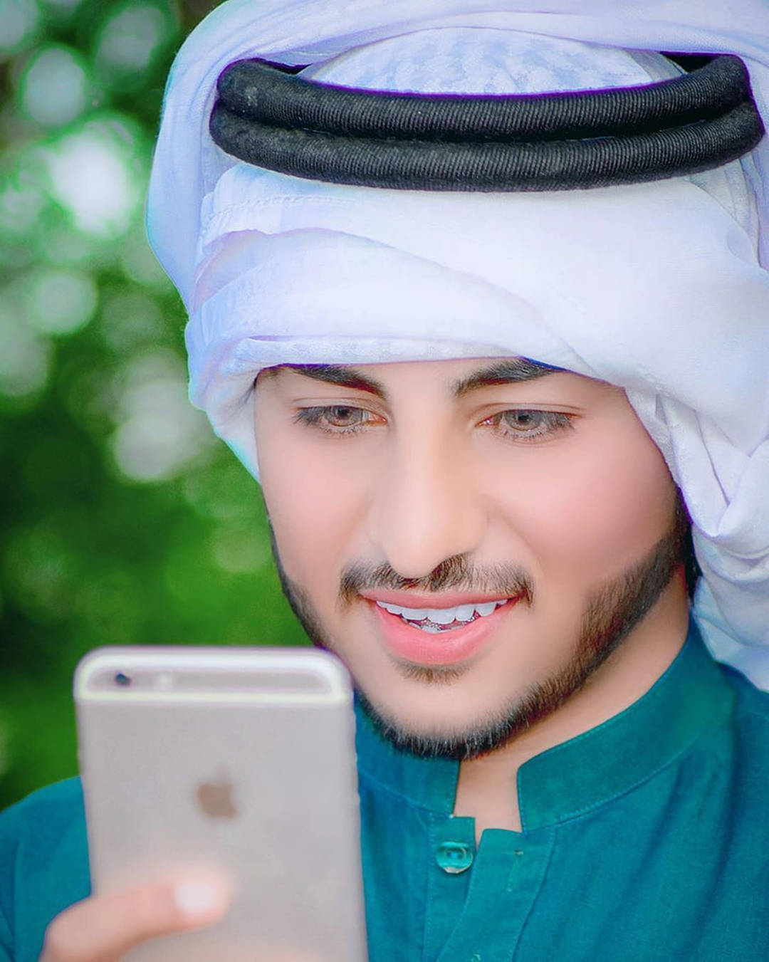 Handsome Islamic Boy With iPhone