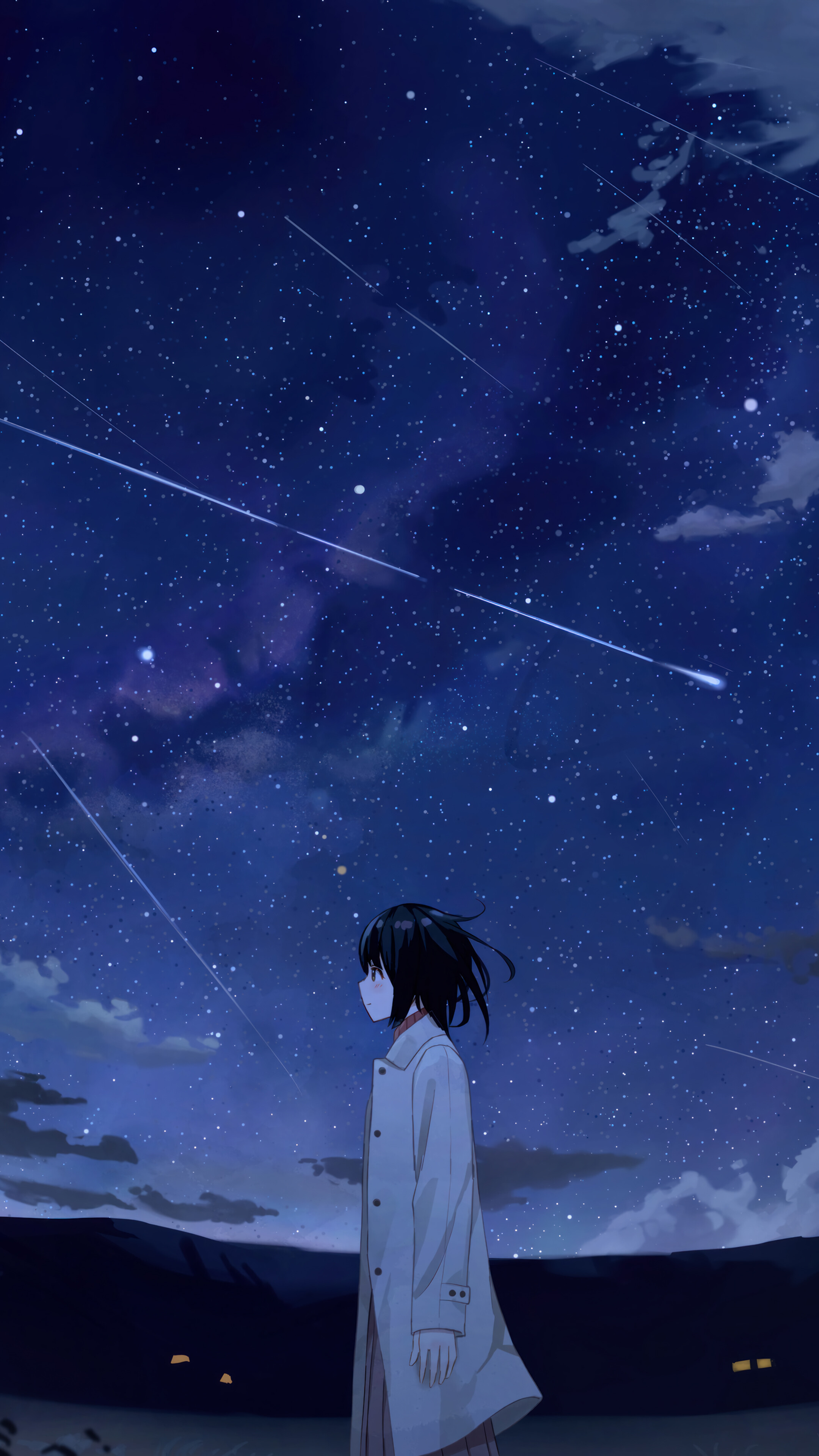 Night Sky Scenery 4K Wallpaper iPhone