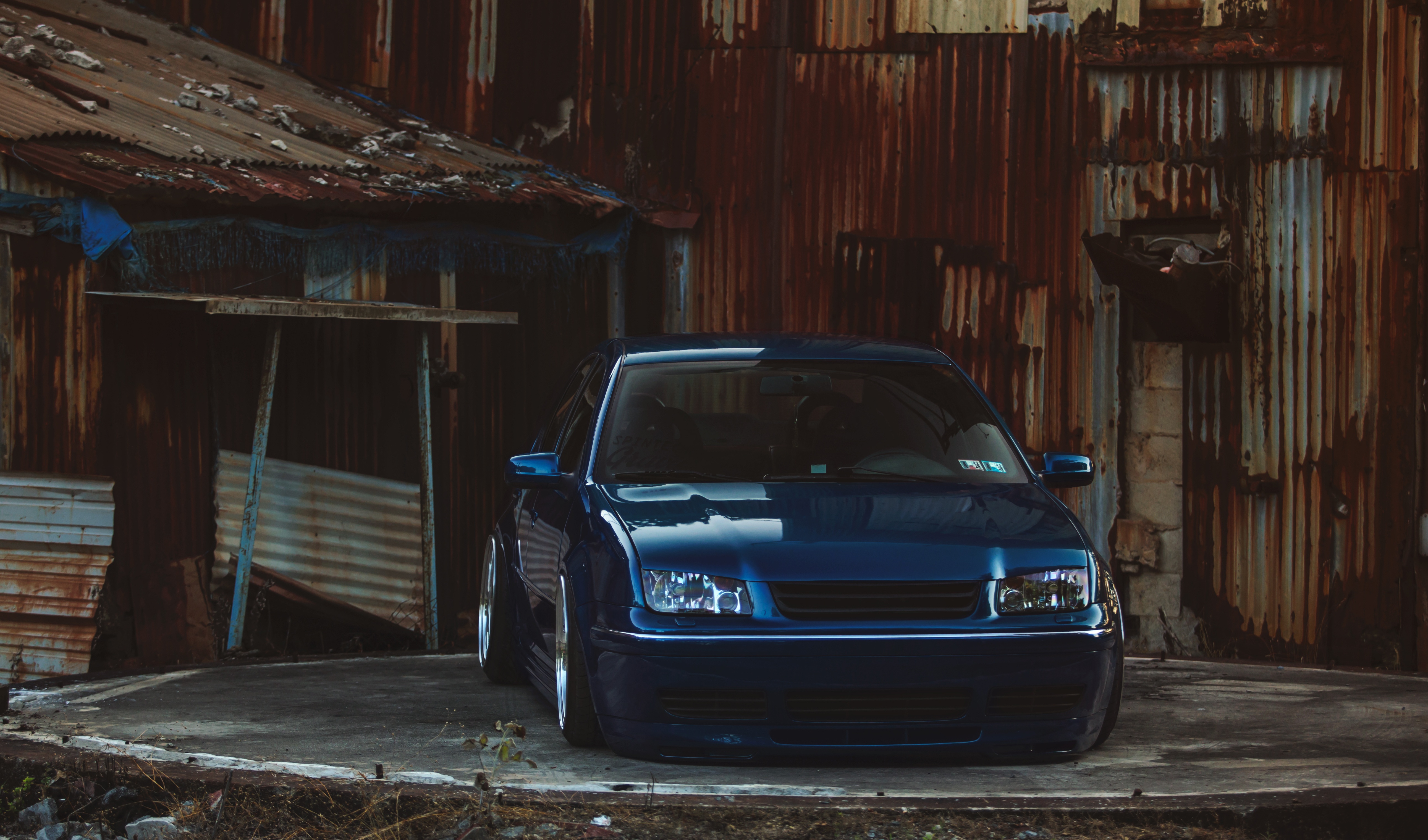 blue, Volkswagen, jetta, MK4