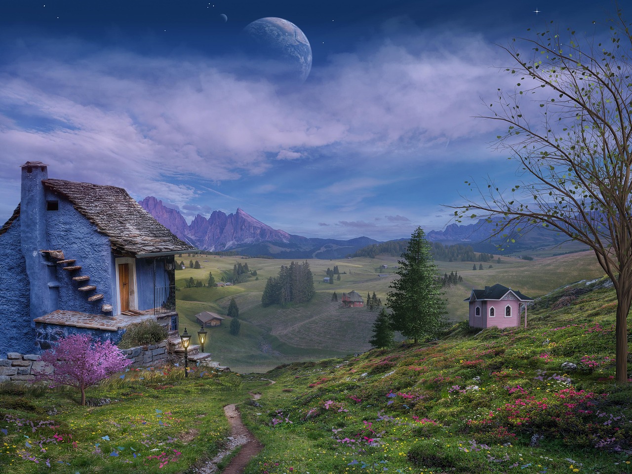 Cottage Valley Countryside photo