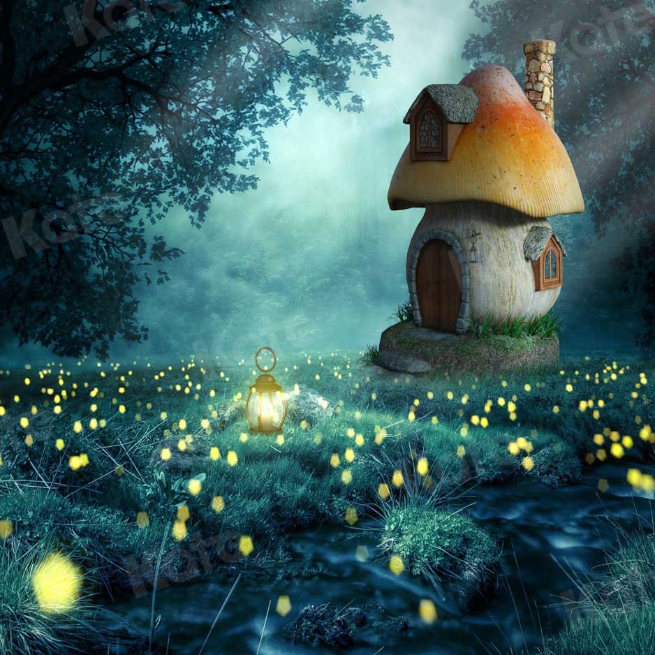 Forest Backdrop Mushroom Cottage