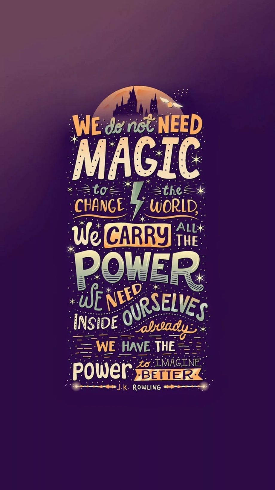 Harry Potter iPhone Quote Wallpaper