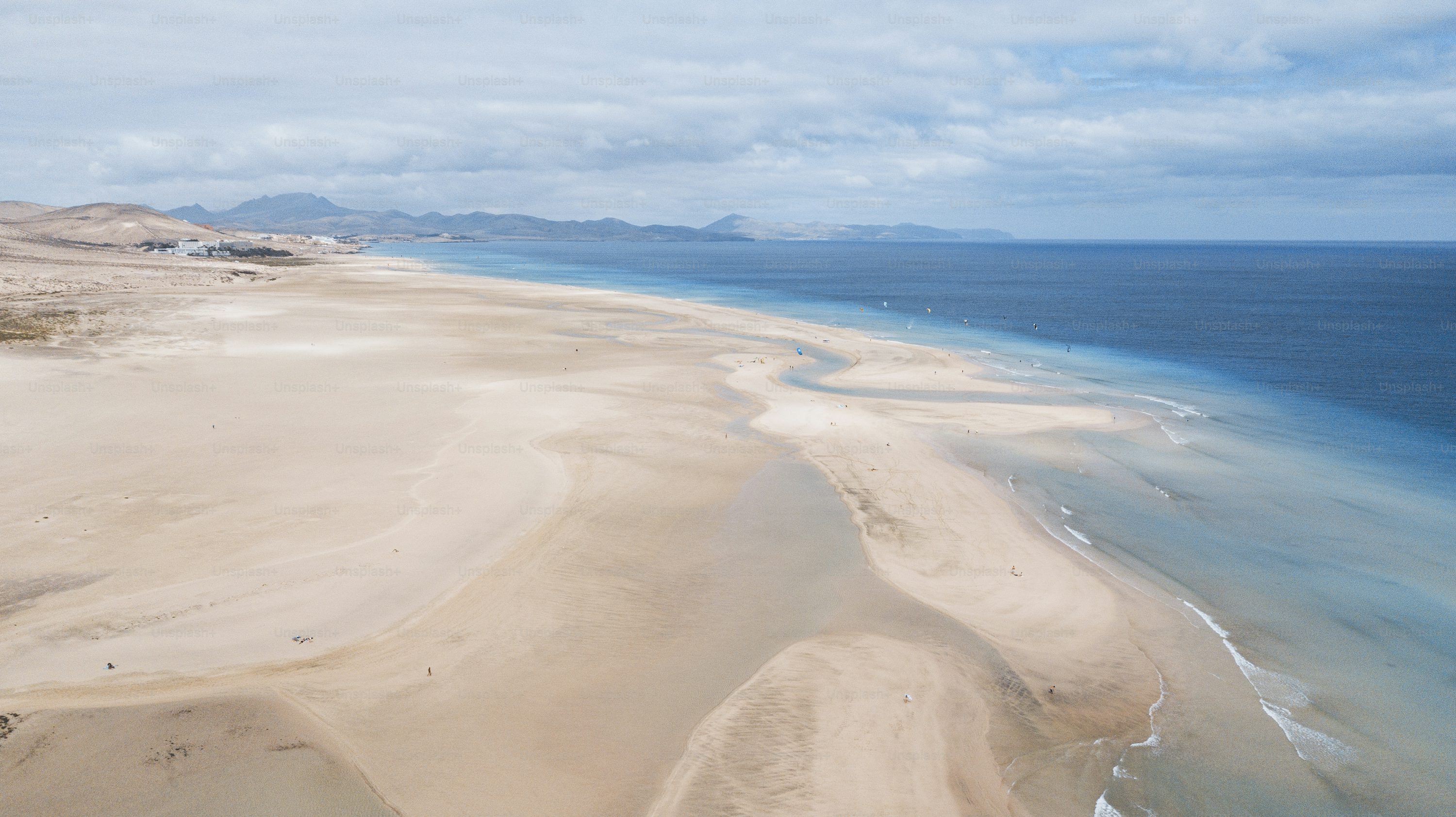 Vertical view of sand and beach