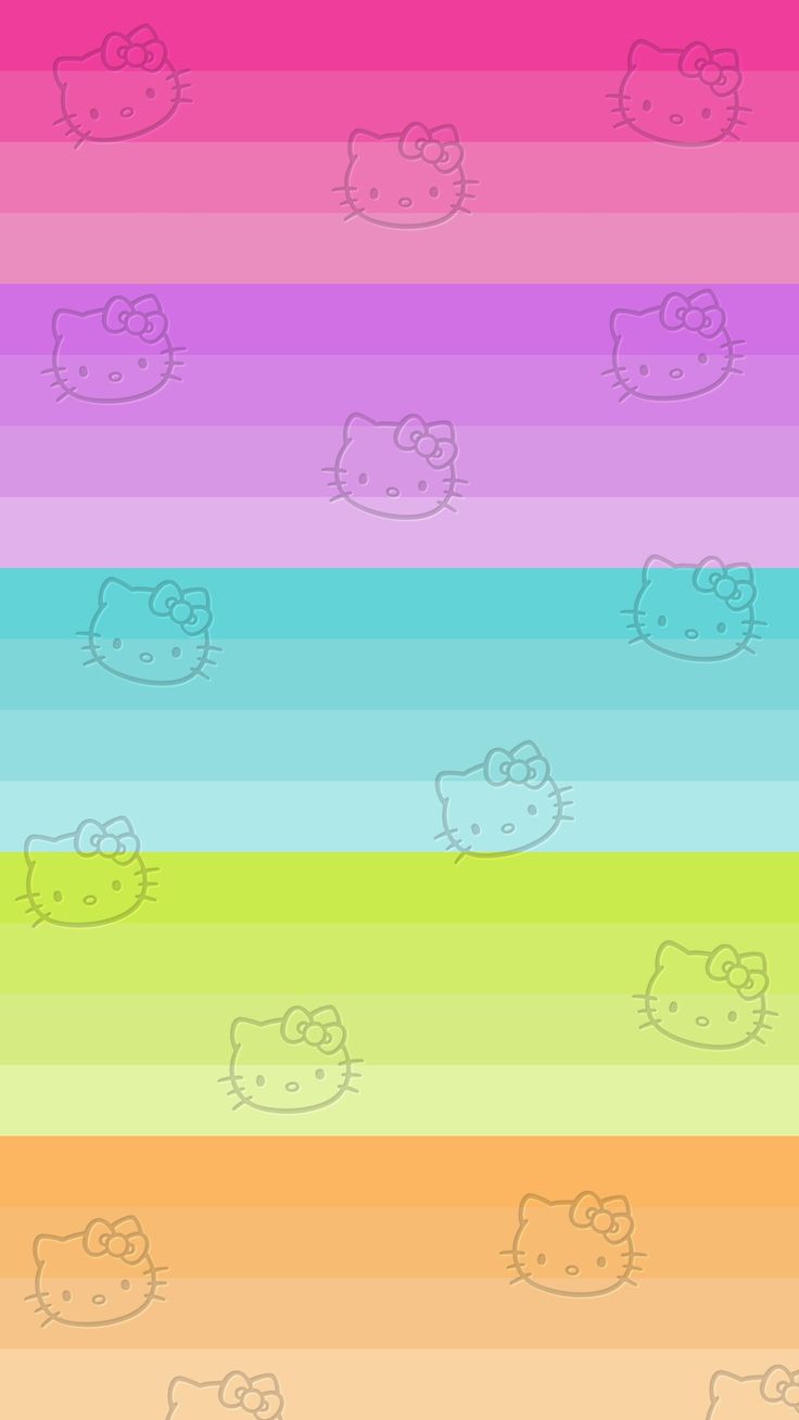 Rainbow hello kitty wallpaper ideas