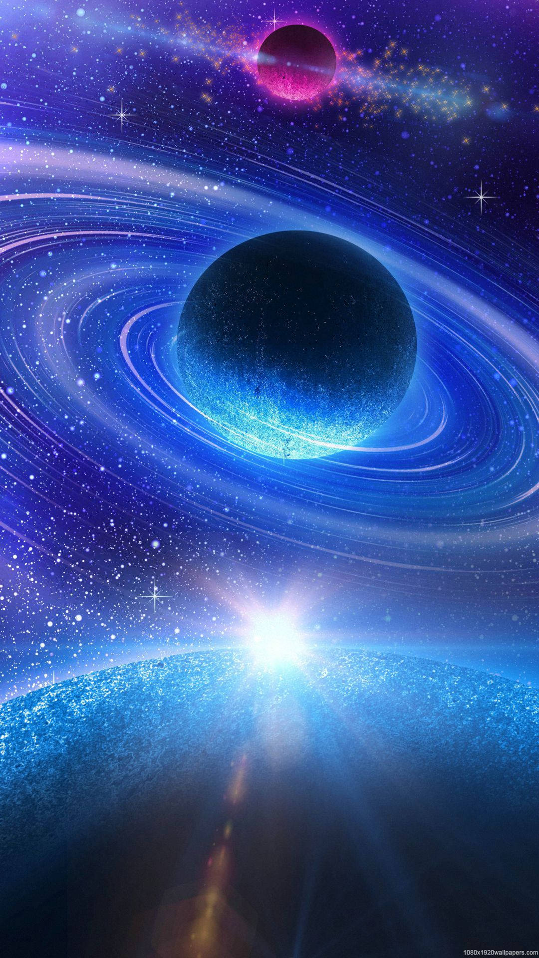 Download Star Space Planet Wallpaper