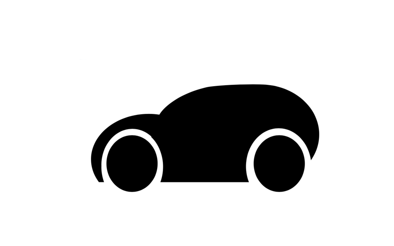 Compact Car Symbol Stencil