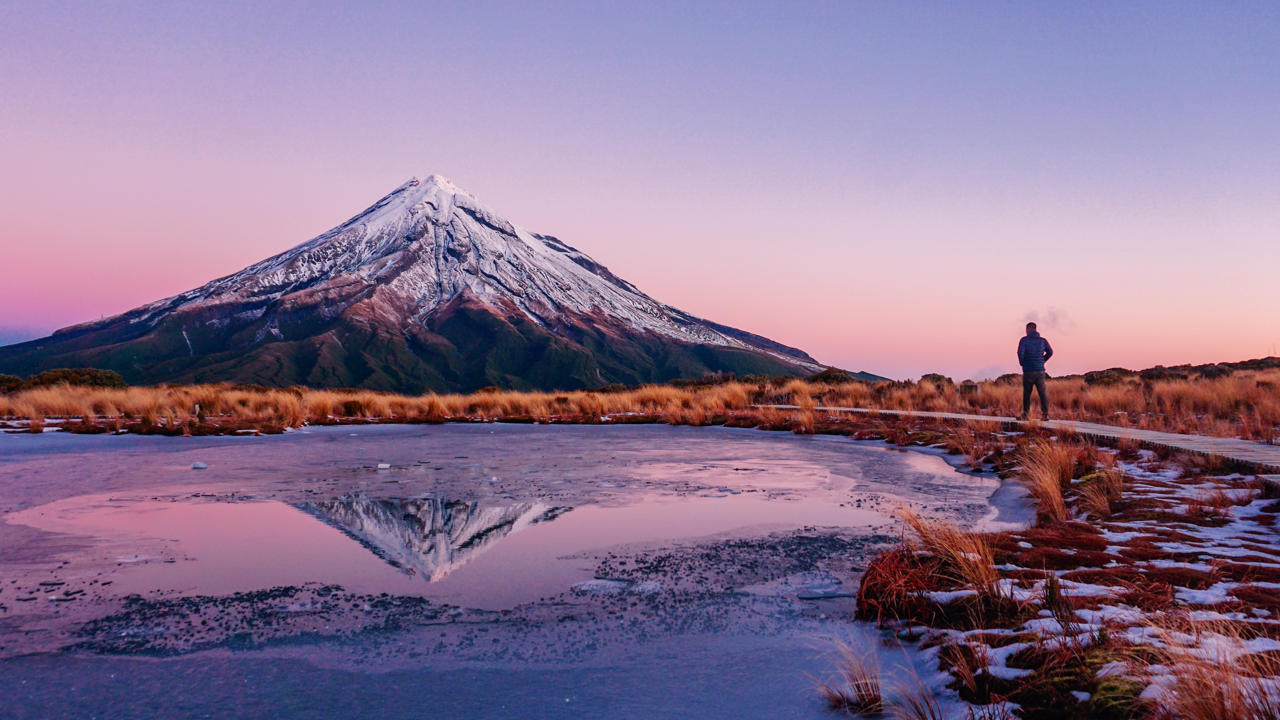 Mount Taranaki Wallpaper 4K, New