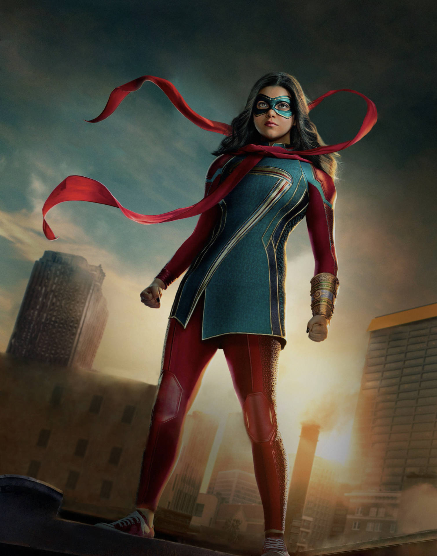 Download Ms Marvel At Sunset Wallpaper