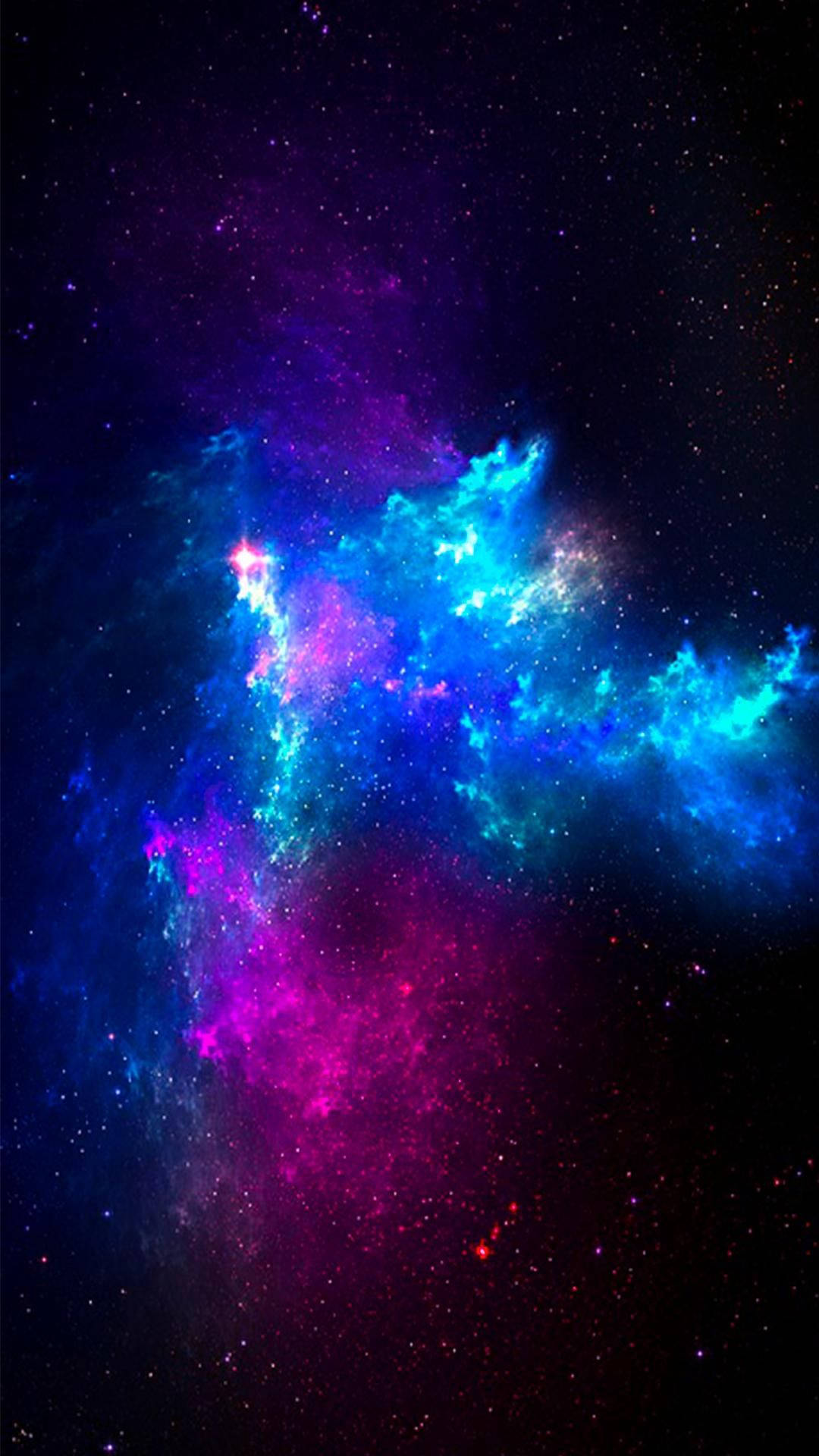 Neon Clouds In A Cute Galaxy Wallpaper