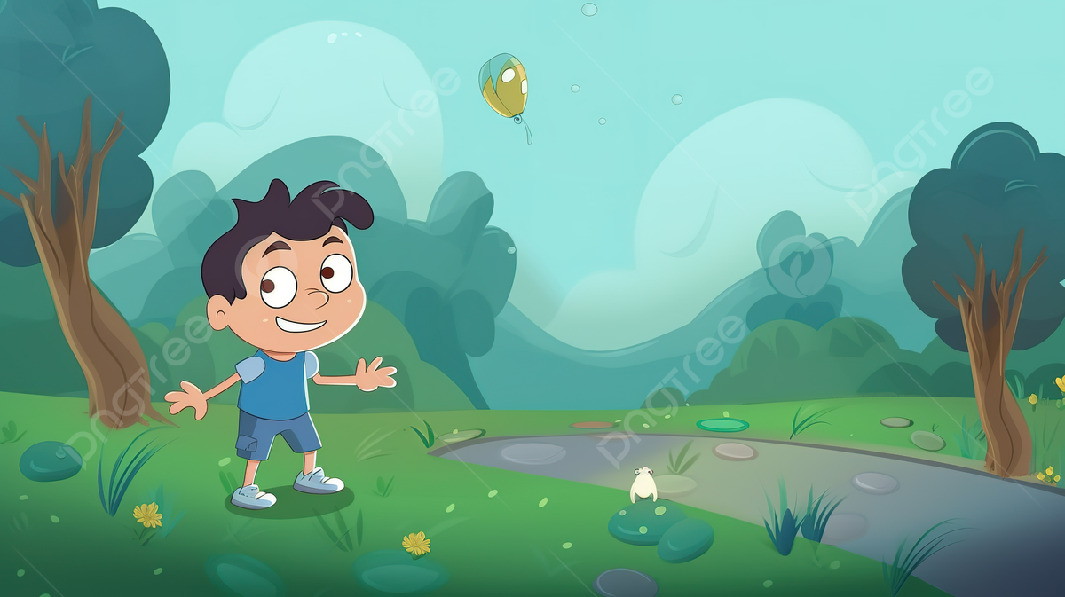 Animation Kids Shayari Background